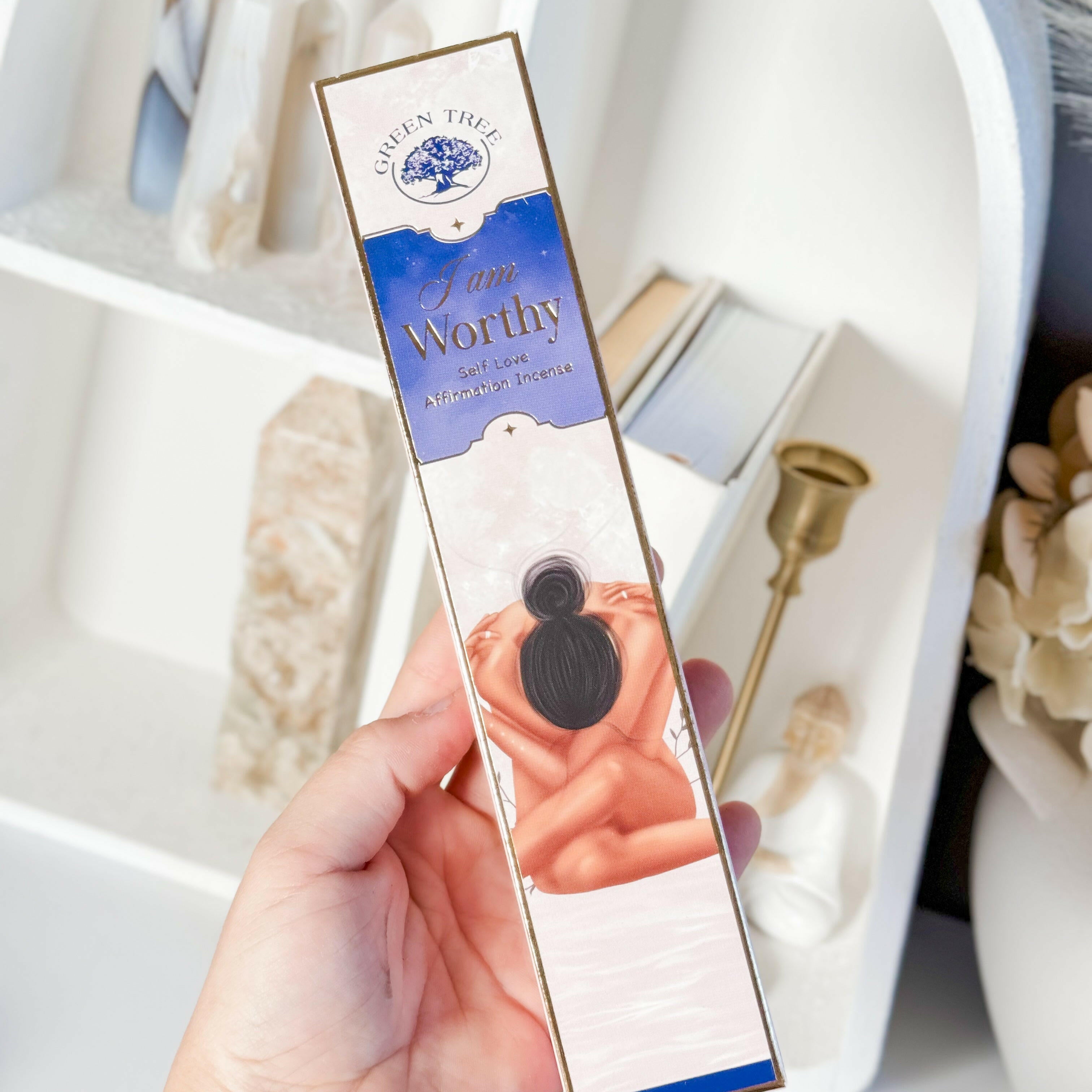 I am Worthy - Self Love Incense Healing Crystal.