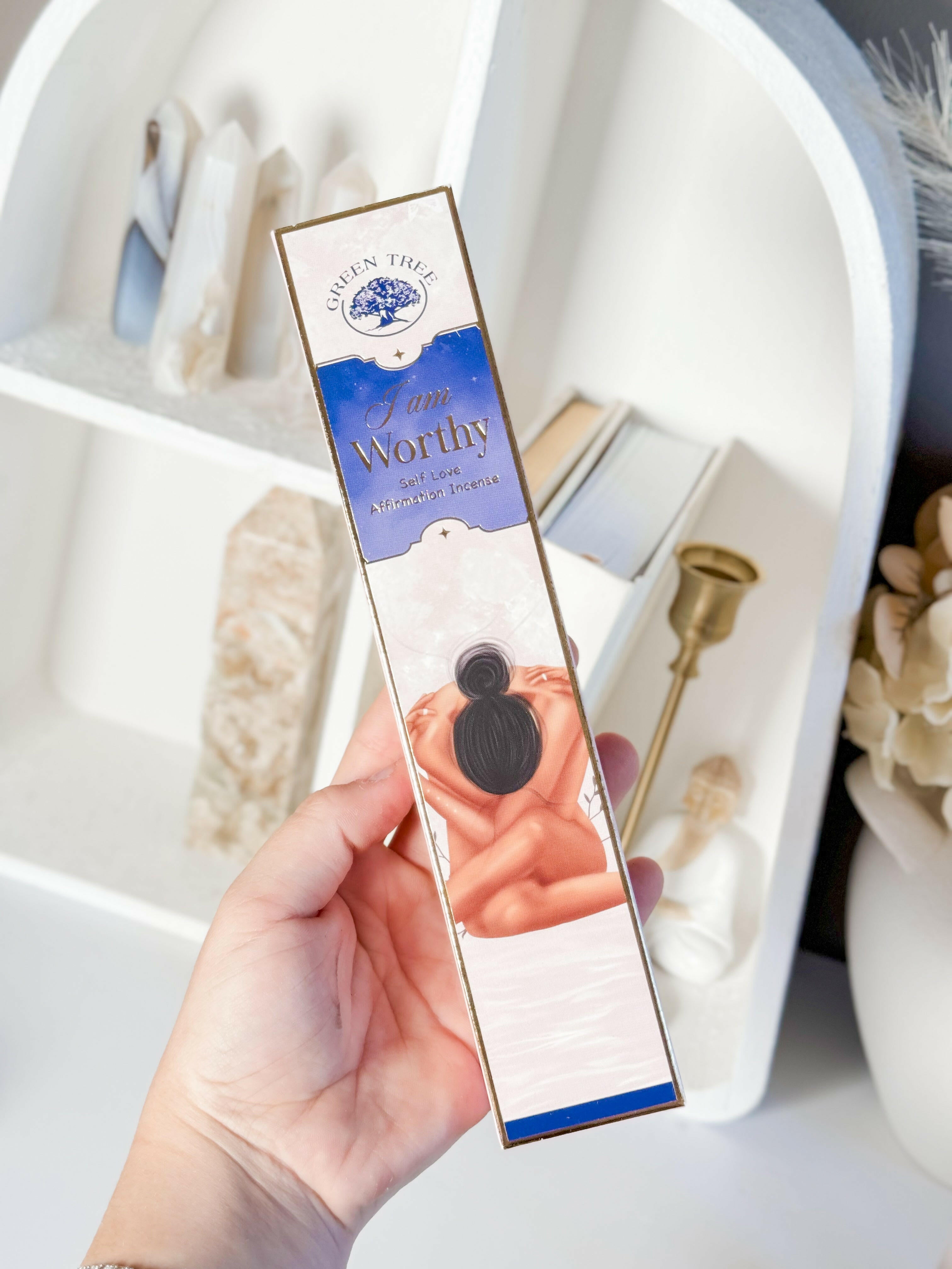 I am Worthy - Self Love Incense Healing Crystal.