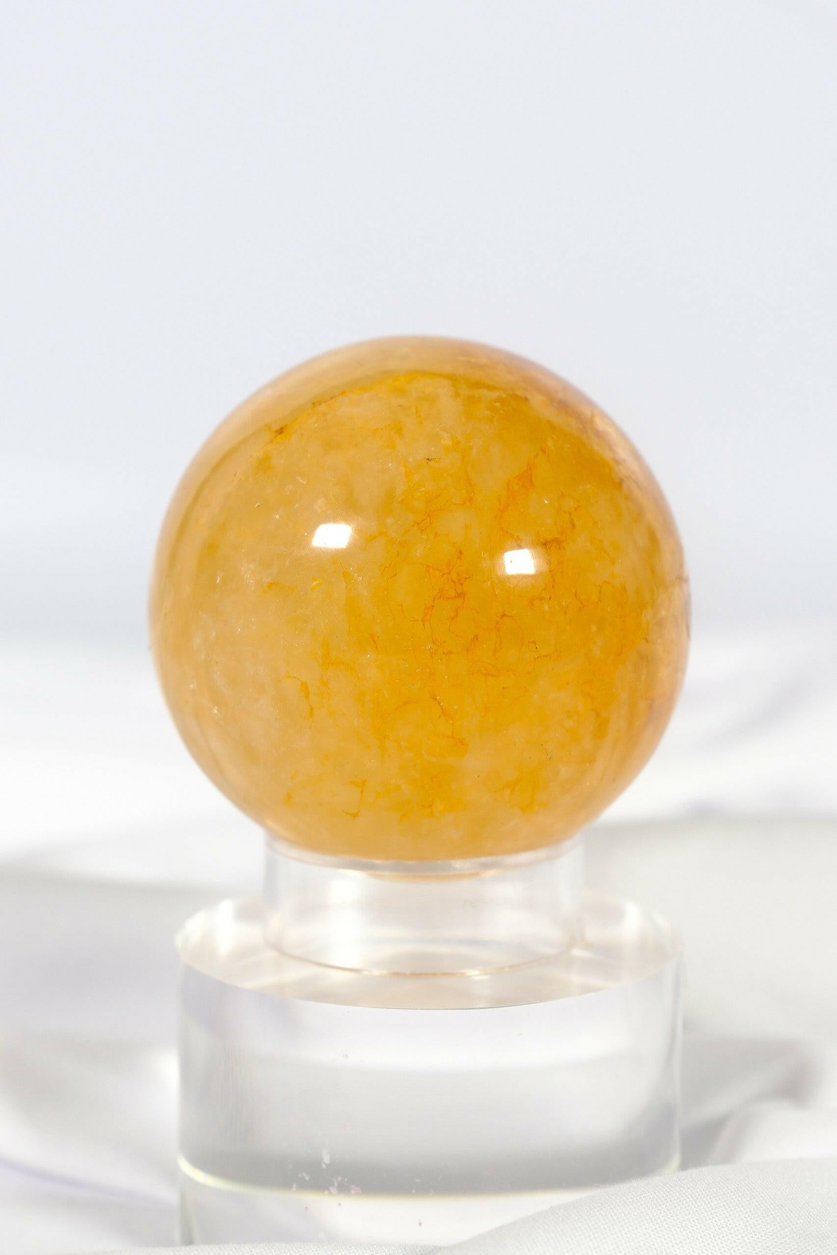 Golden Healer Sphere Healing Crystal.