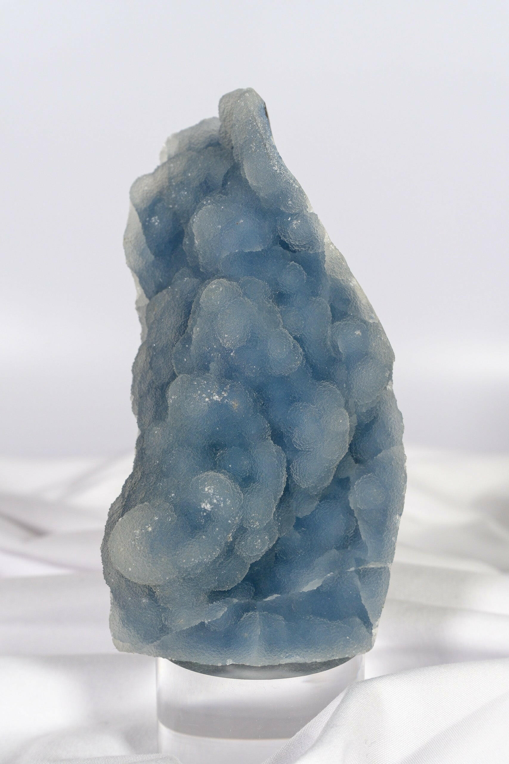 Botryoidal Blue Chalcedony Cutbase Healing Crystal.