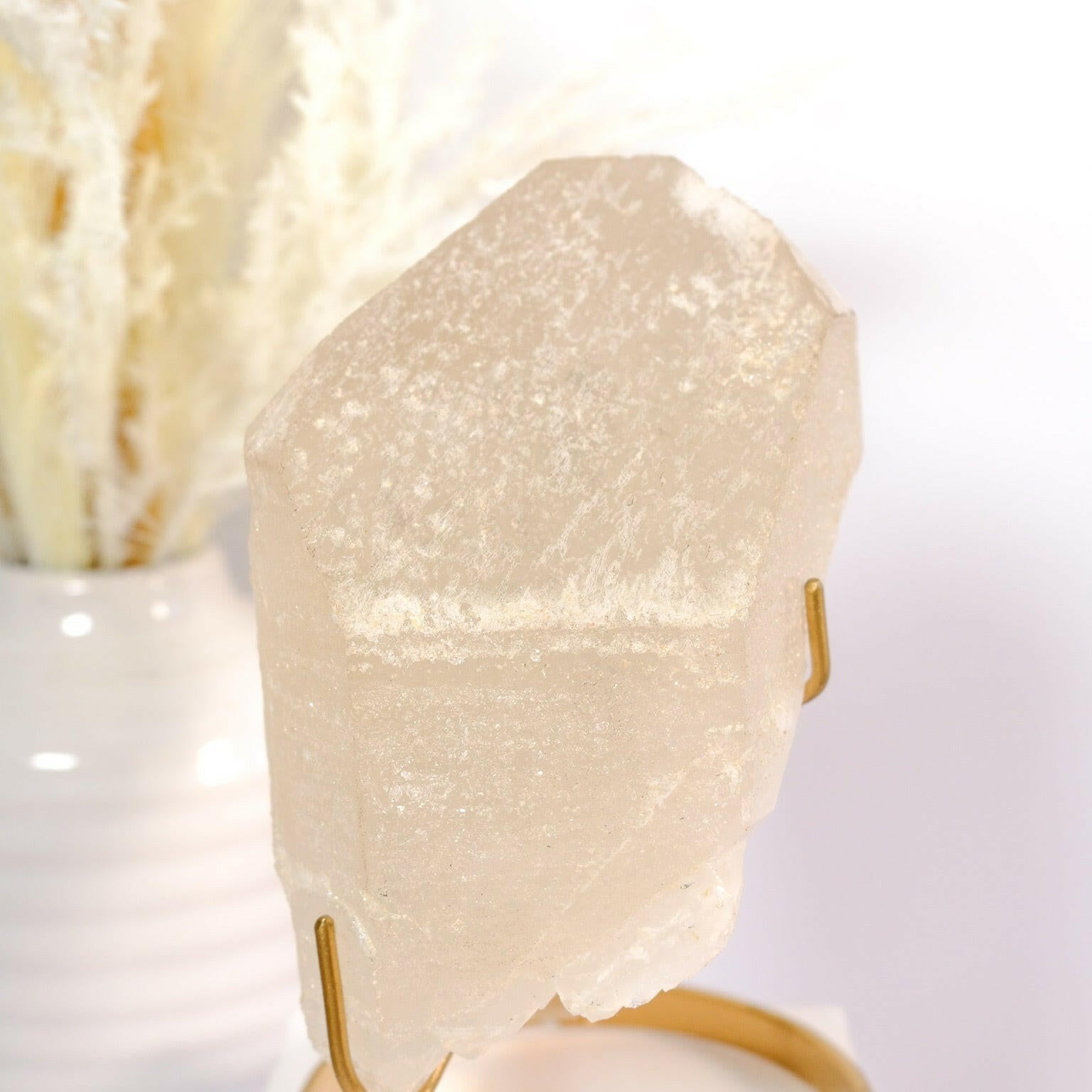 Citrine Rough Polished on Stand Healing Crystal.