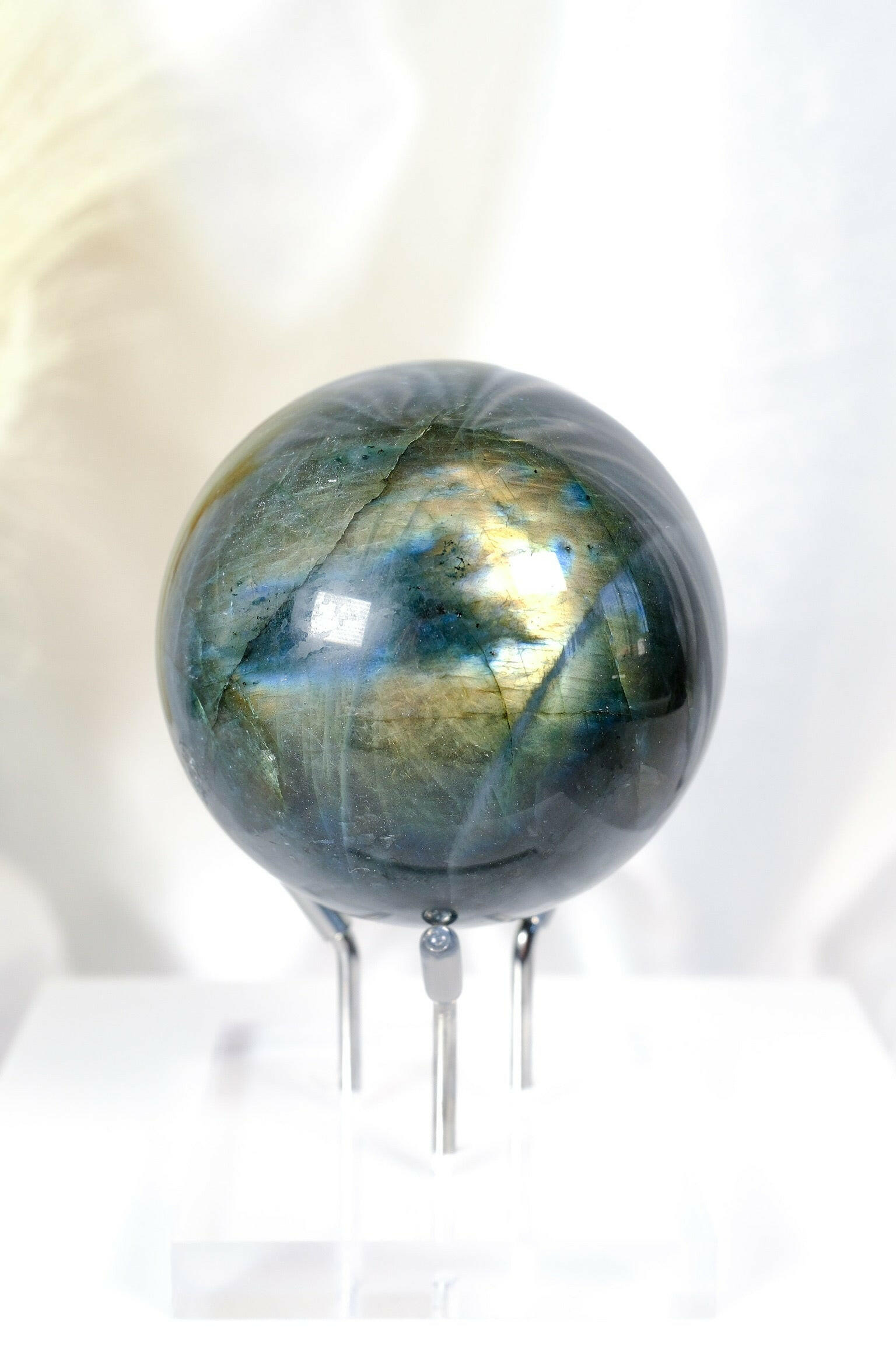 Labradorite Sphere Healing Crystal.