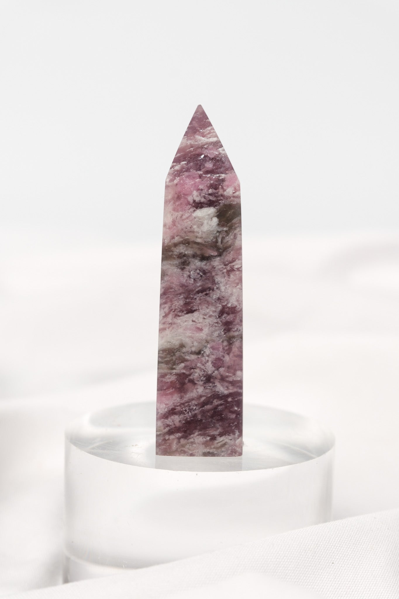Pink Tourmaline (Rubellite) Quartz Tower