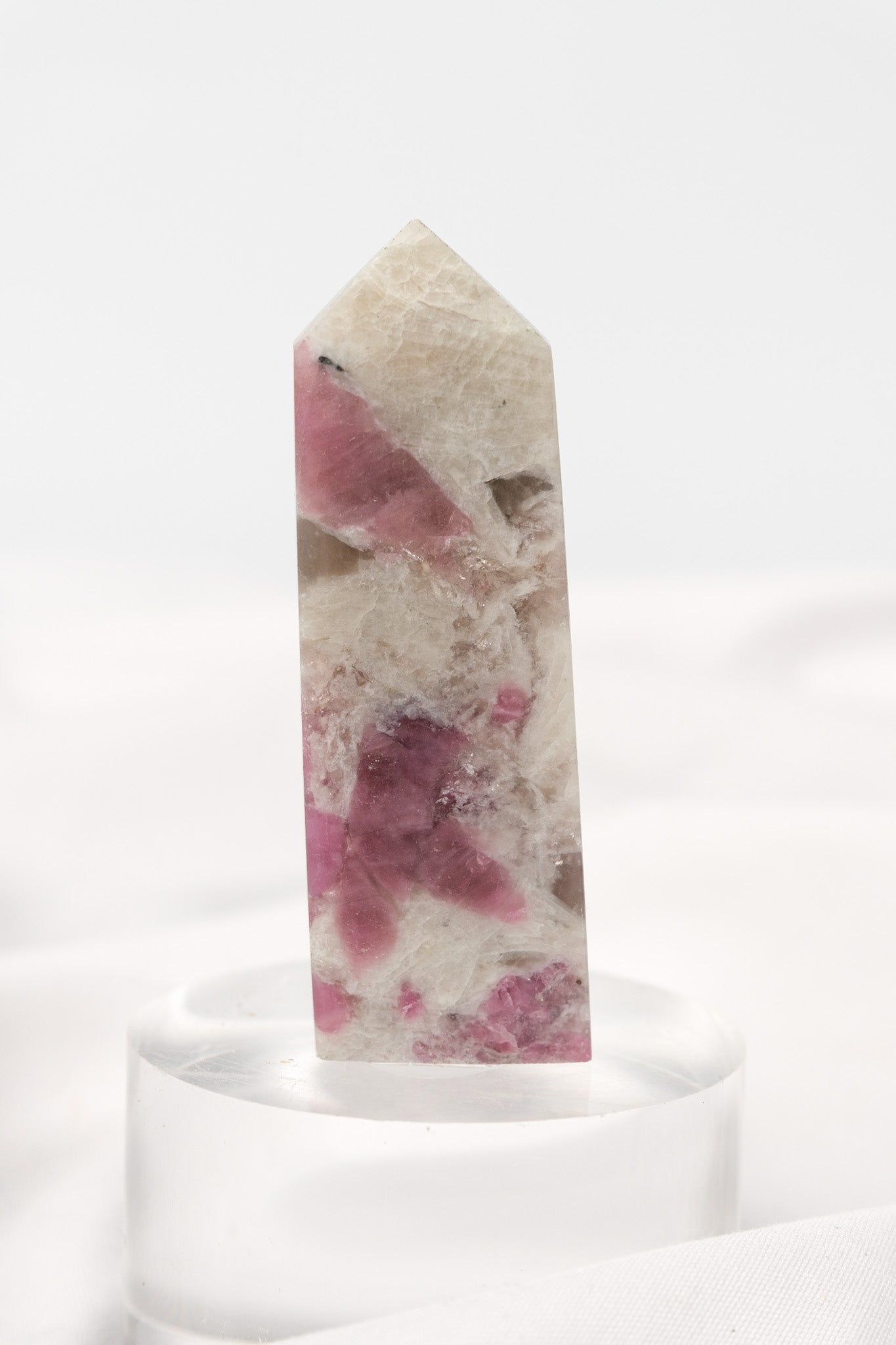 Pink Tourmaline (Rubellite) Quartz Tower