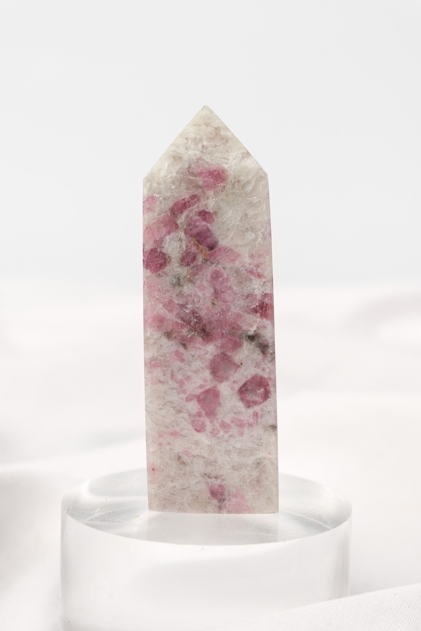 Pink Tourmaline (Rubellite) Quartz Tower