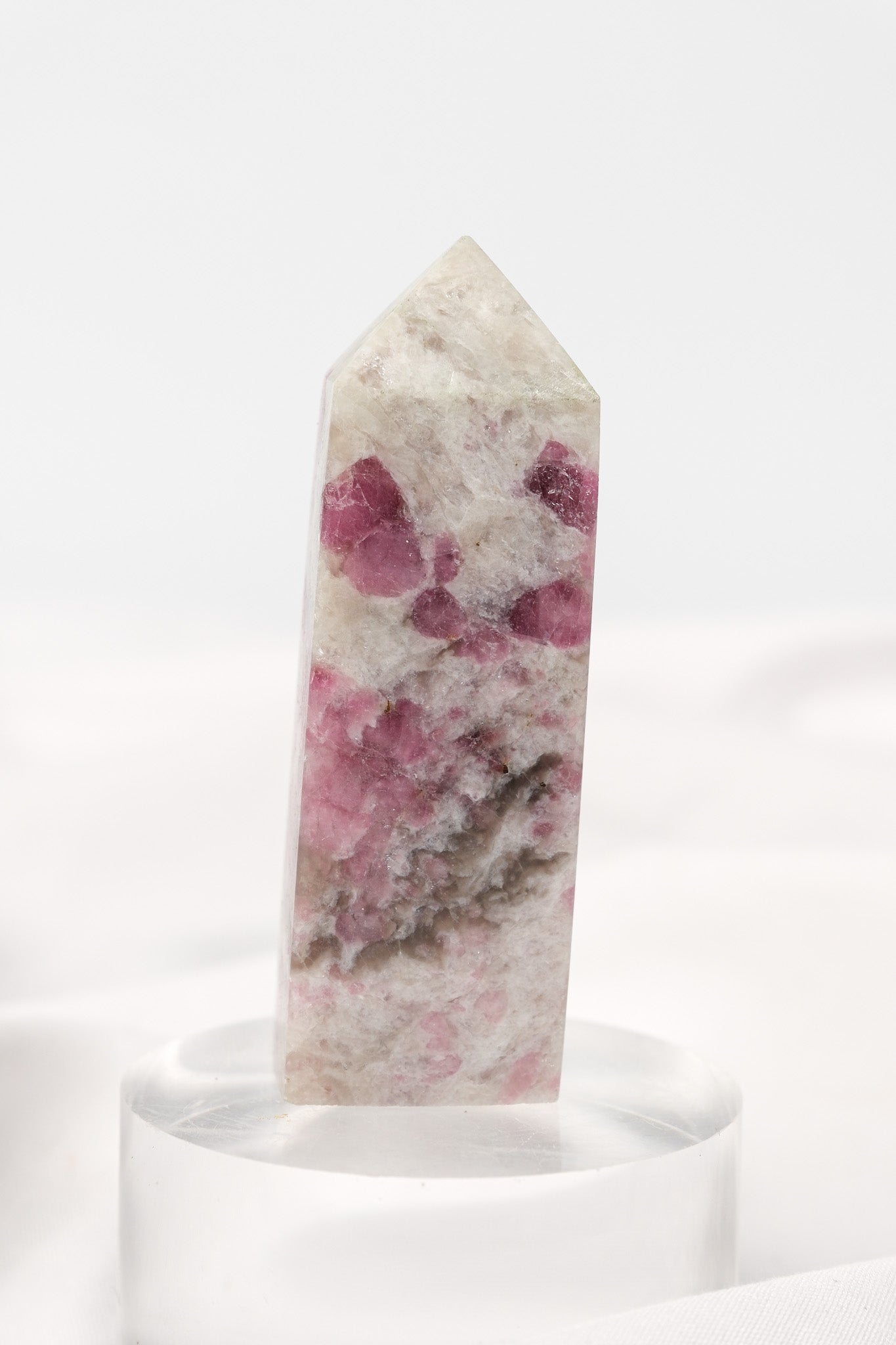 Pink Tourmaline (Rubellite) Quartz Tower