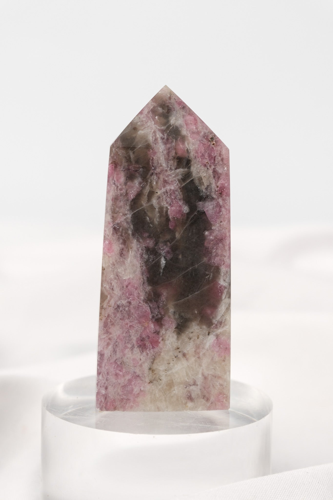 Pink Tourmaline (Rubellite) Quartz Tower