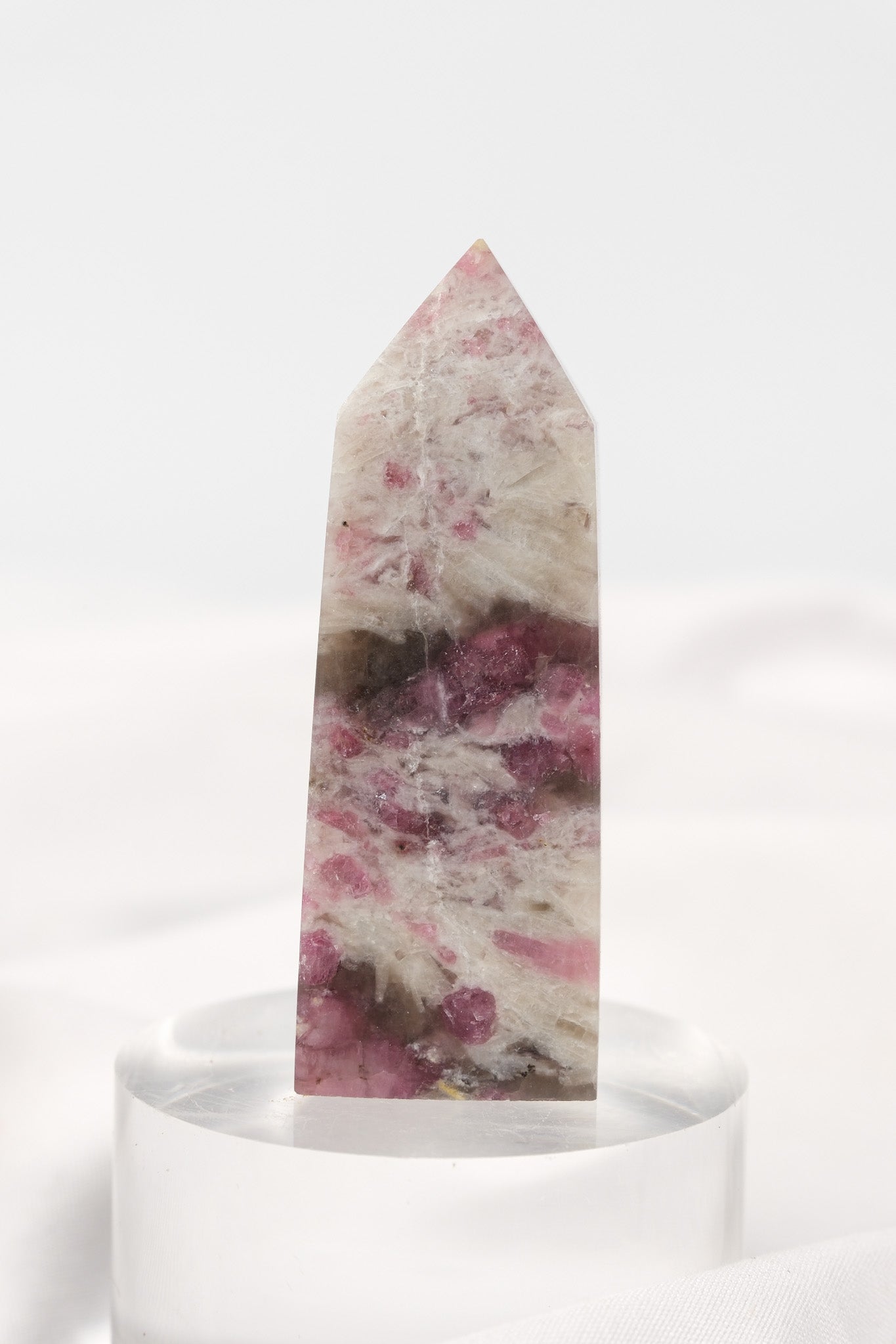 Pink Tourmaline (Rubellite) Quartz Tower