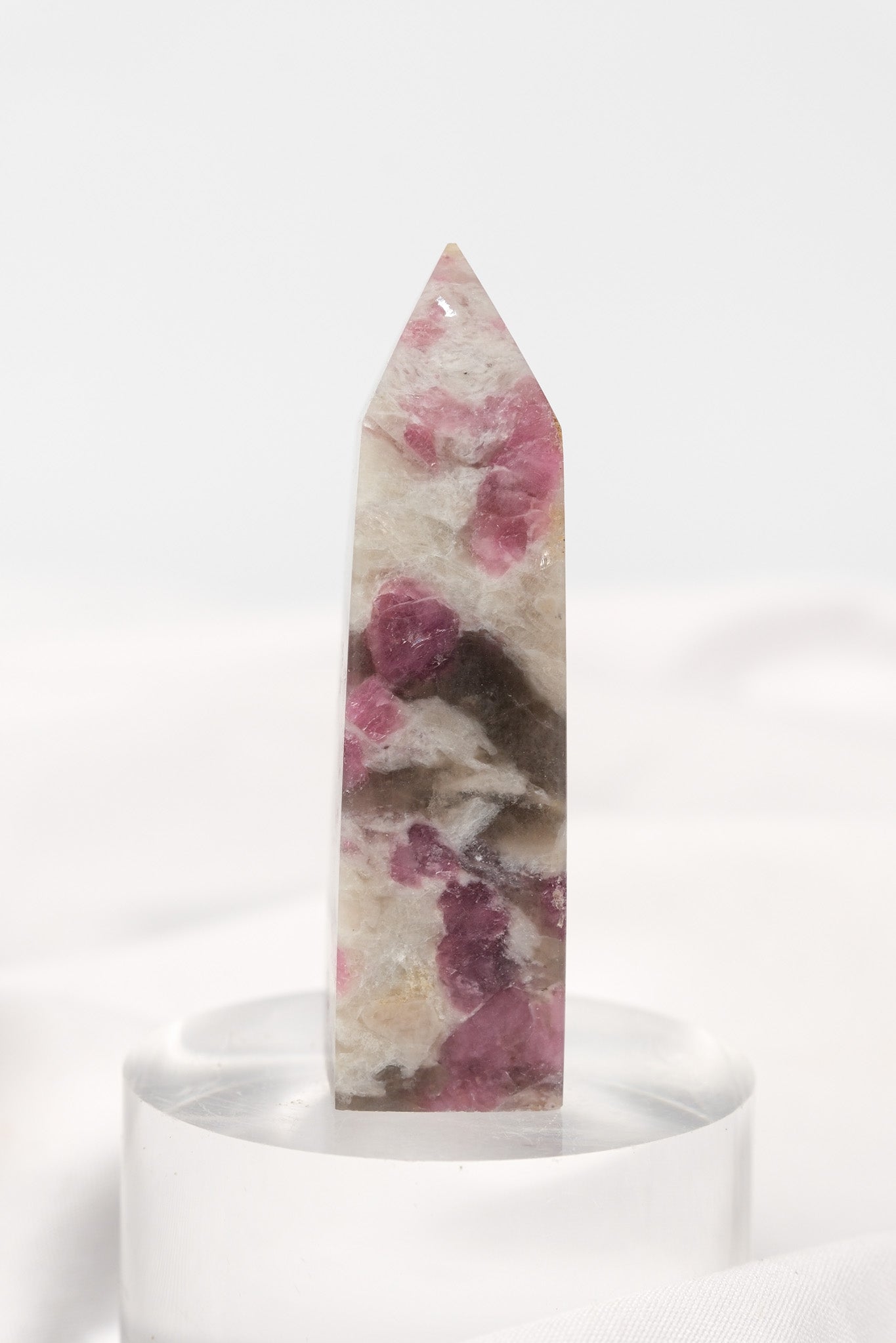 Pink Tourmaline (Rubellite) Quartz Tower