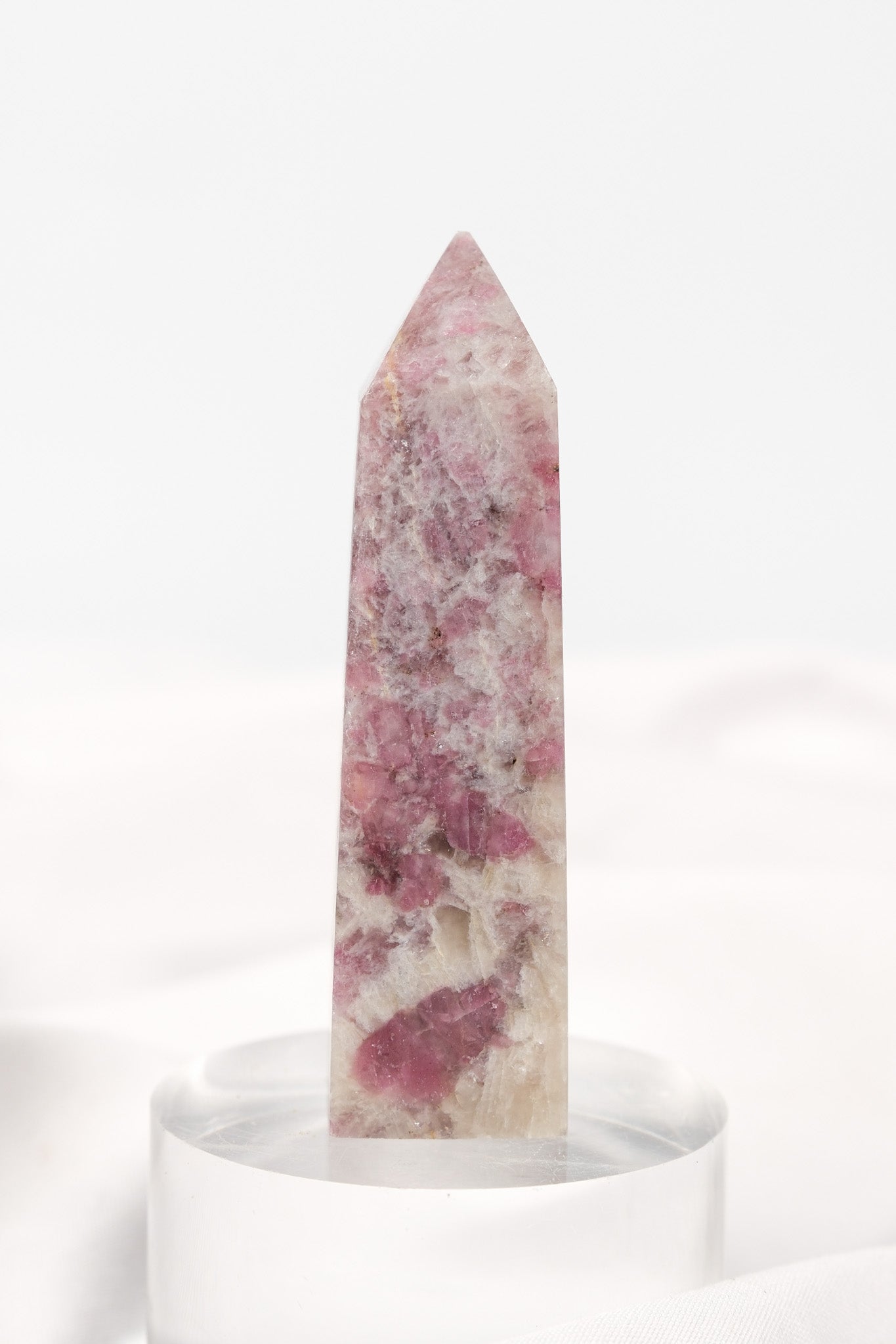 Pink Tourmaline (Rubellite) Quartz Tower