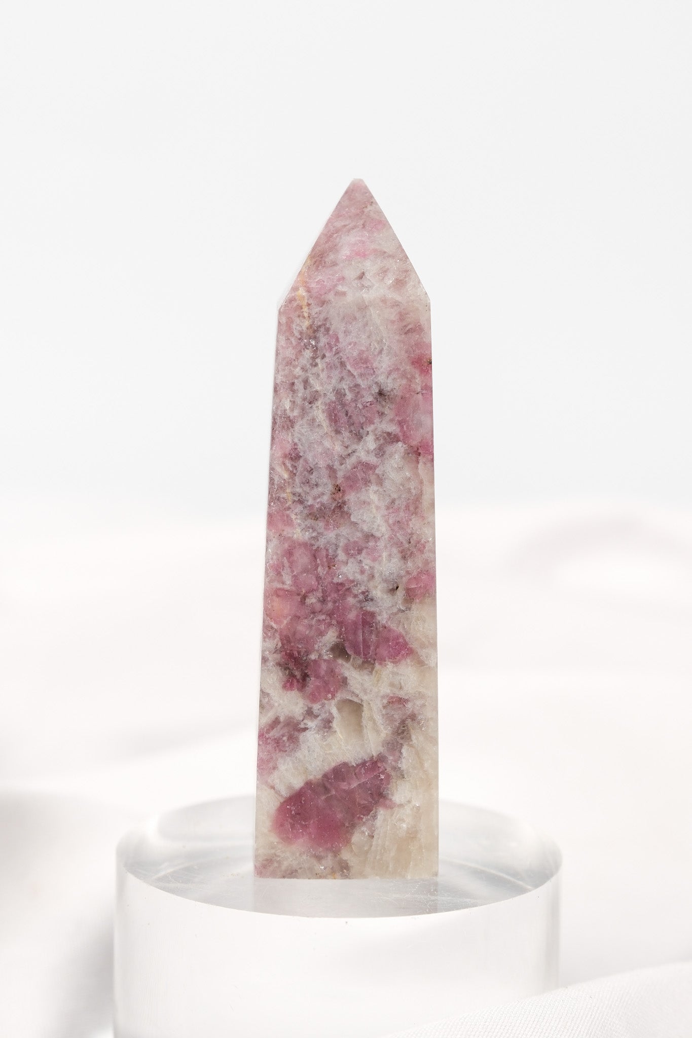 Pink Tourmaline (Rubellite) Quartz Tower
