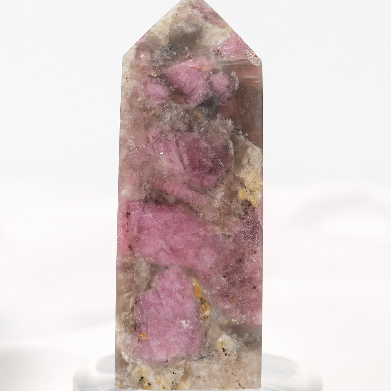 Pink Tourmaline (Rubellite) Quartz Tower