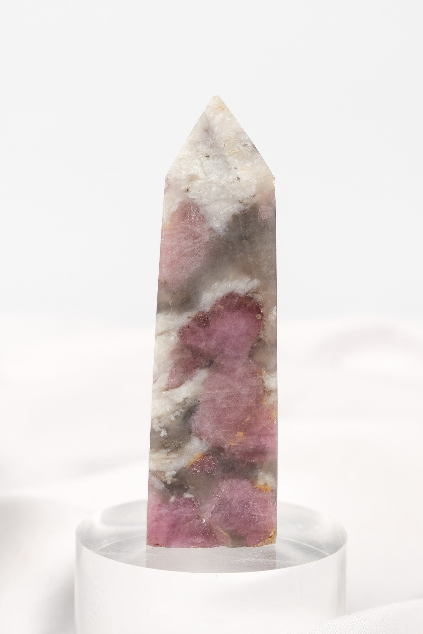 Pink Tourmaline (Rubellite) Quartz Tower