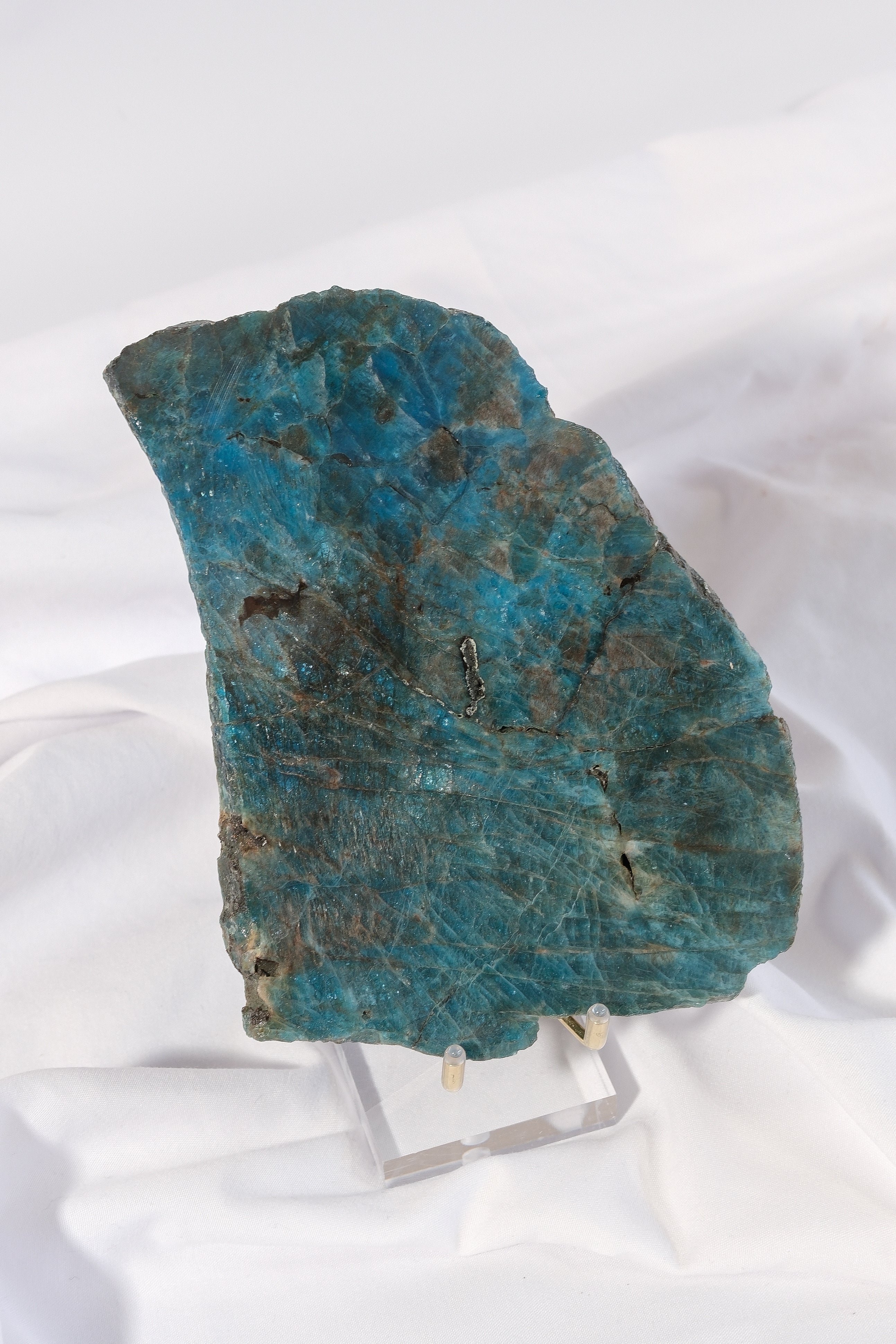 Blue Apatite Slab