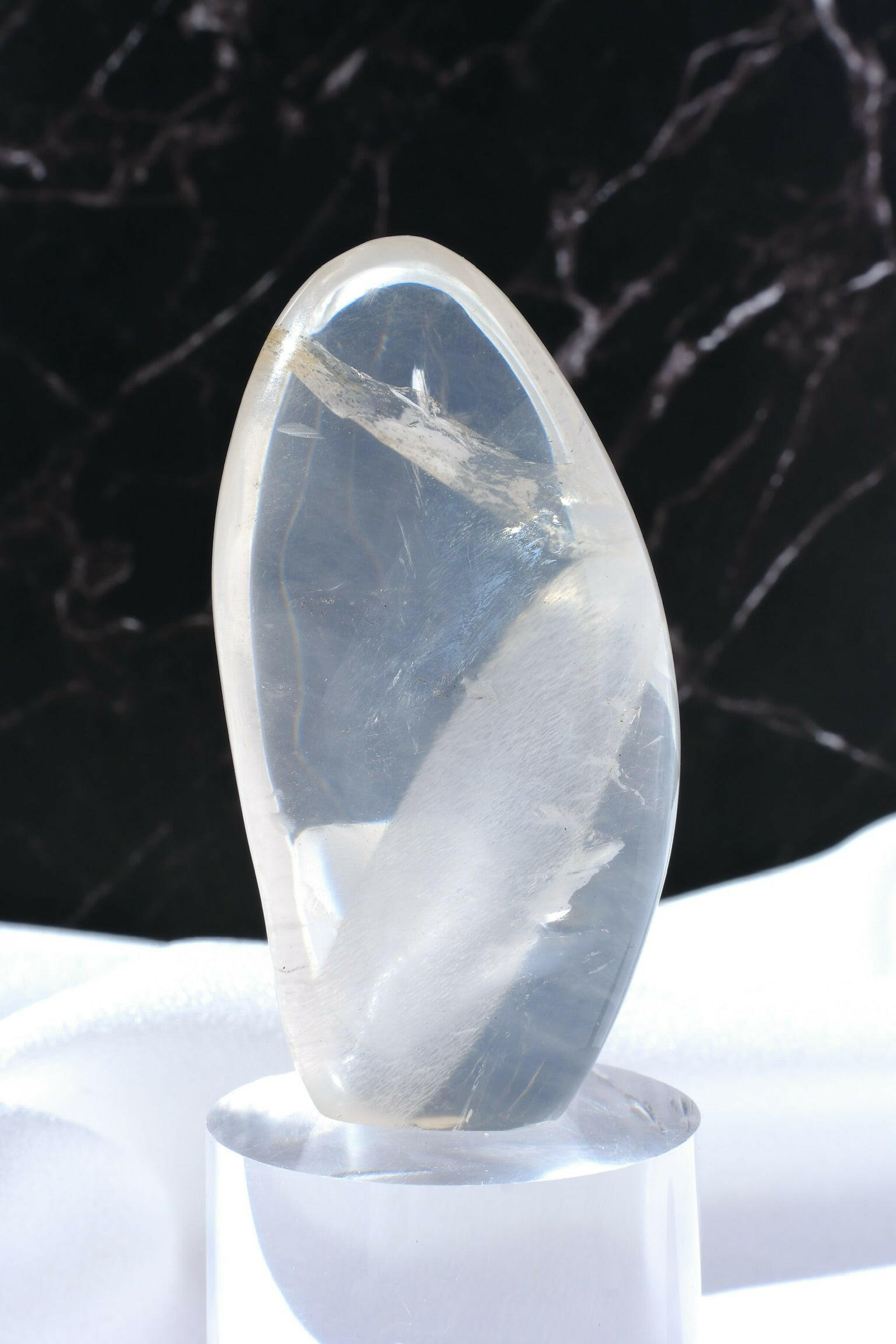 Girasol Quartz Freeform Healing Crystal.