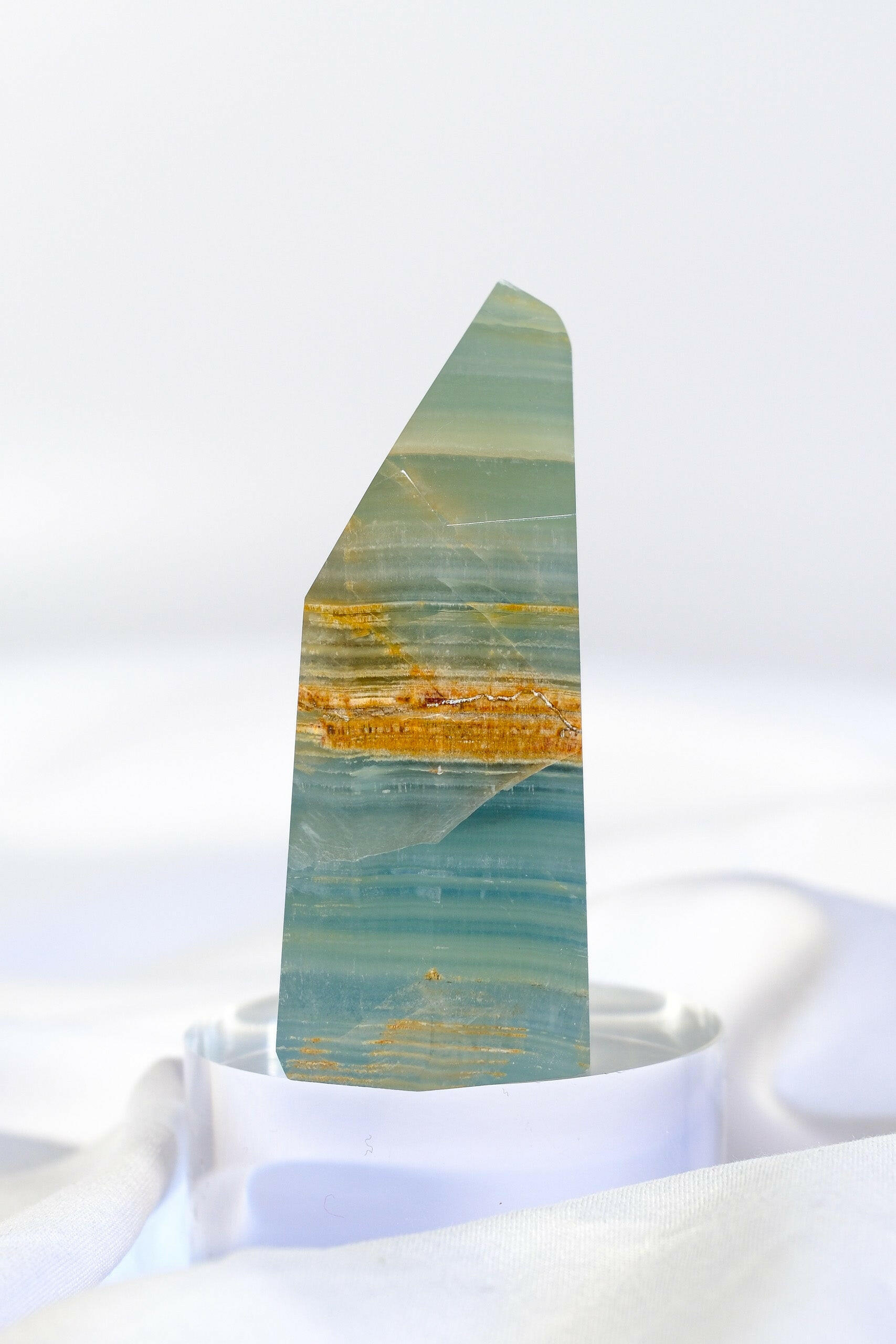 Blue Onyx Tower Healing Crystal.