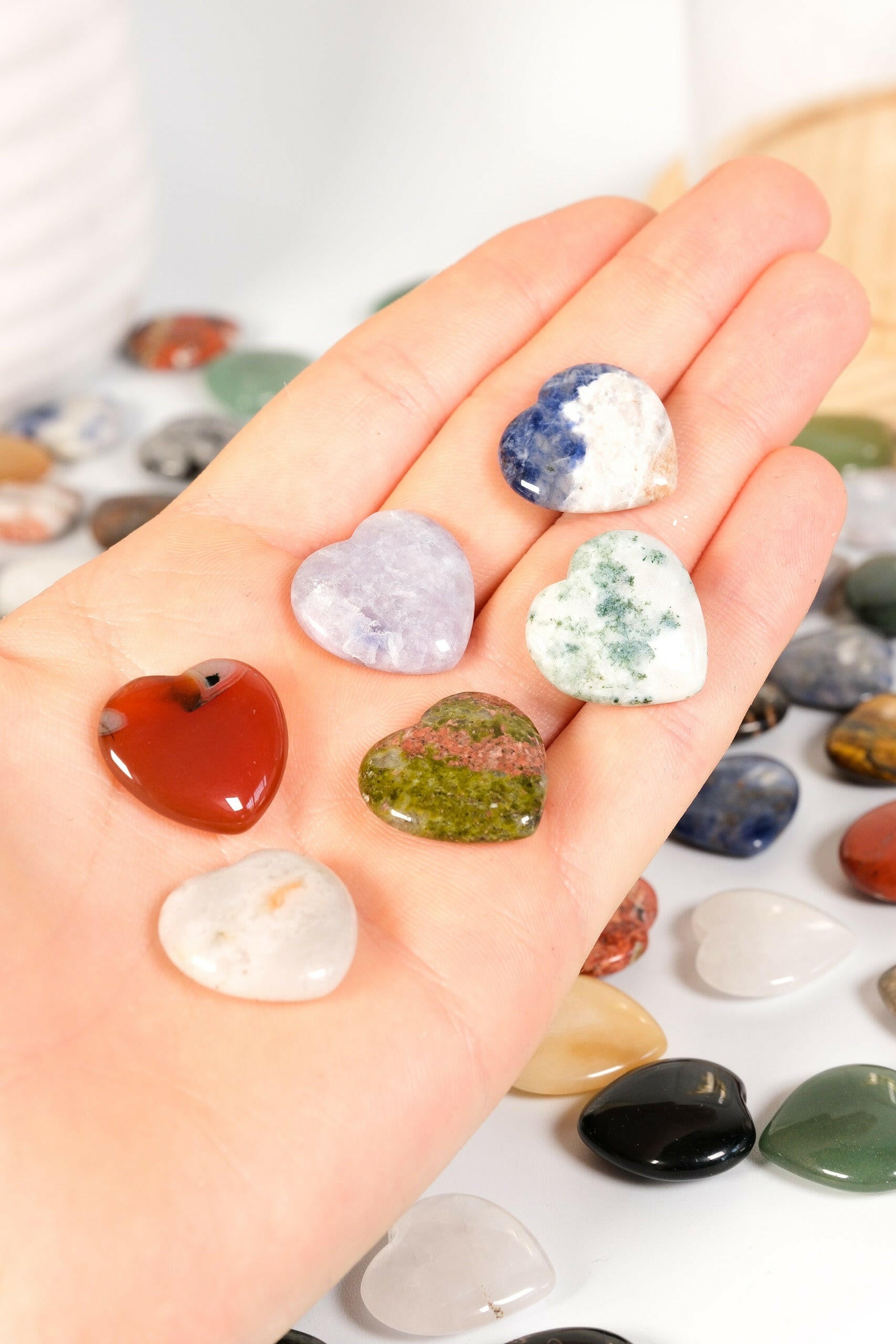 Mystery Mini Heart - Flat Healing Crystal.