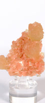 Hematite Coated Apophyllite on Stilbite Cluster