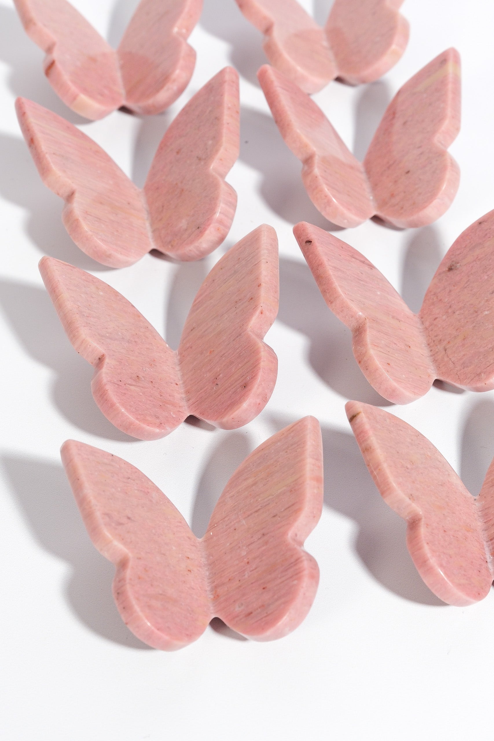 Pink Petrified Wood Butterfly