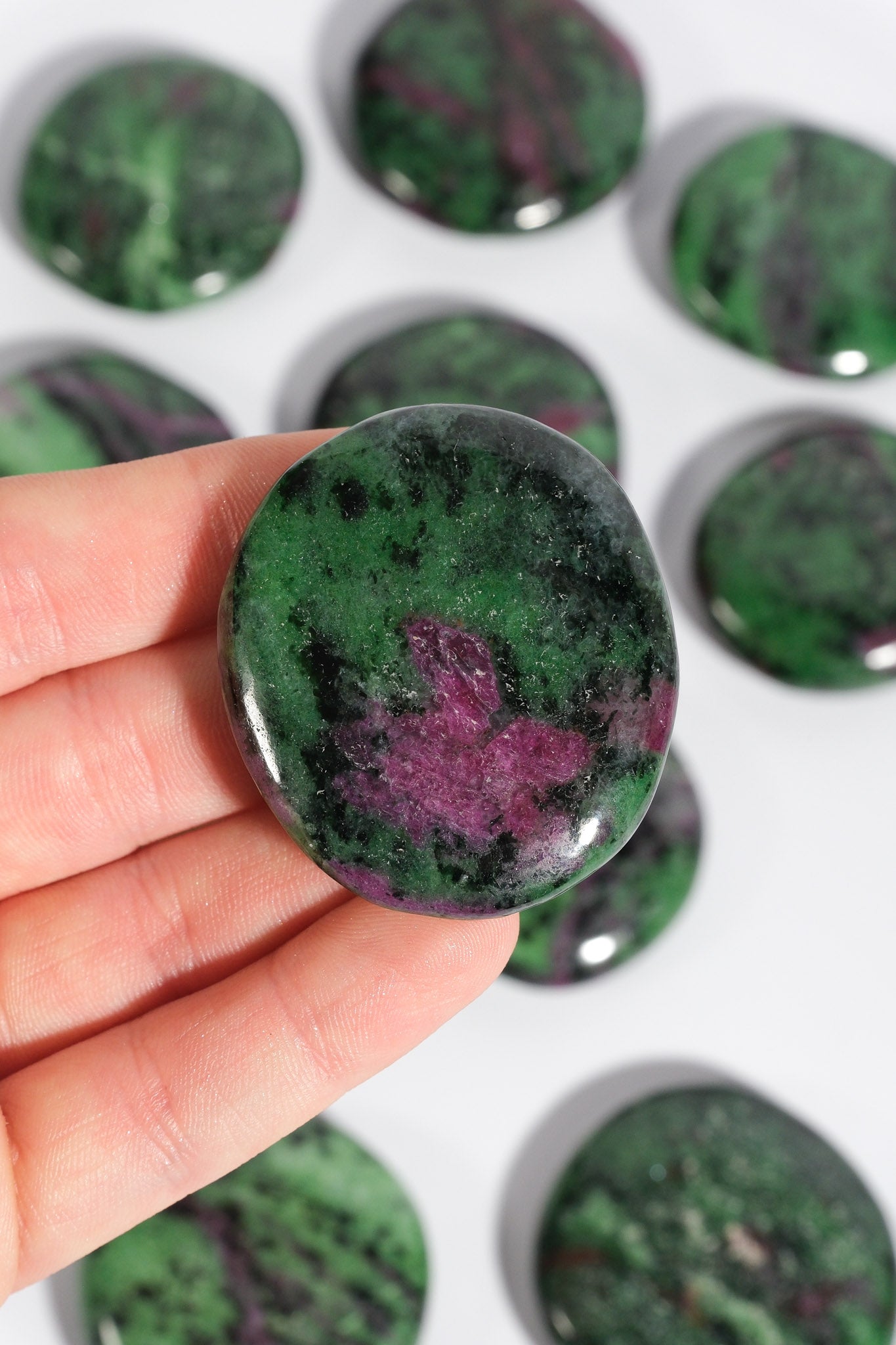 Ruby Zoisite Flatstone