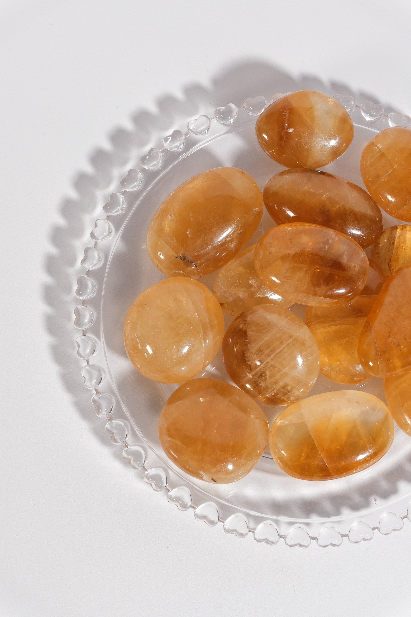 Honey Calcite Palmstone