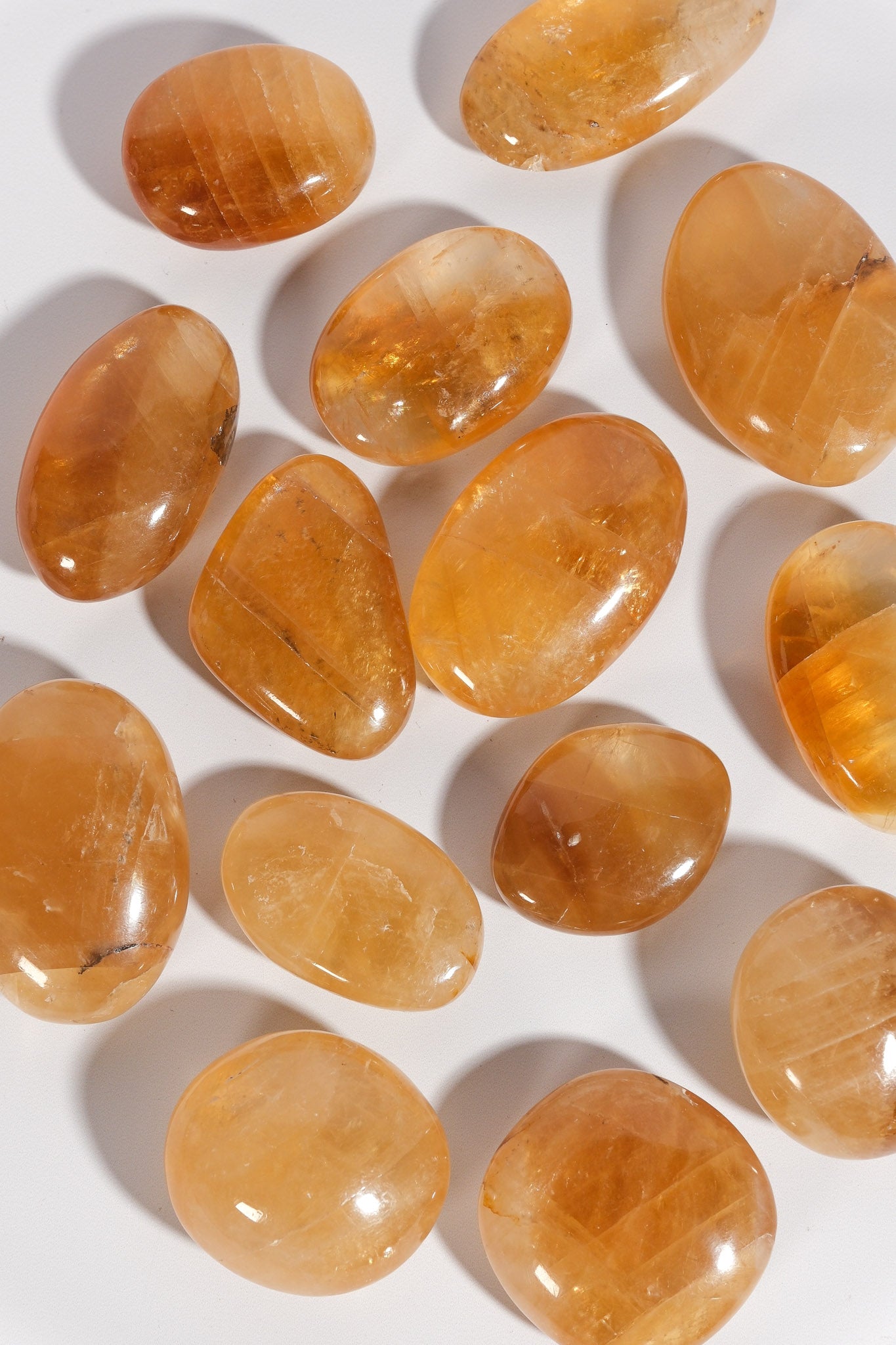 Honey Calcite Palmstone