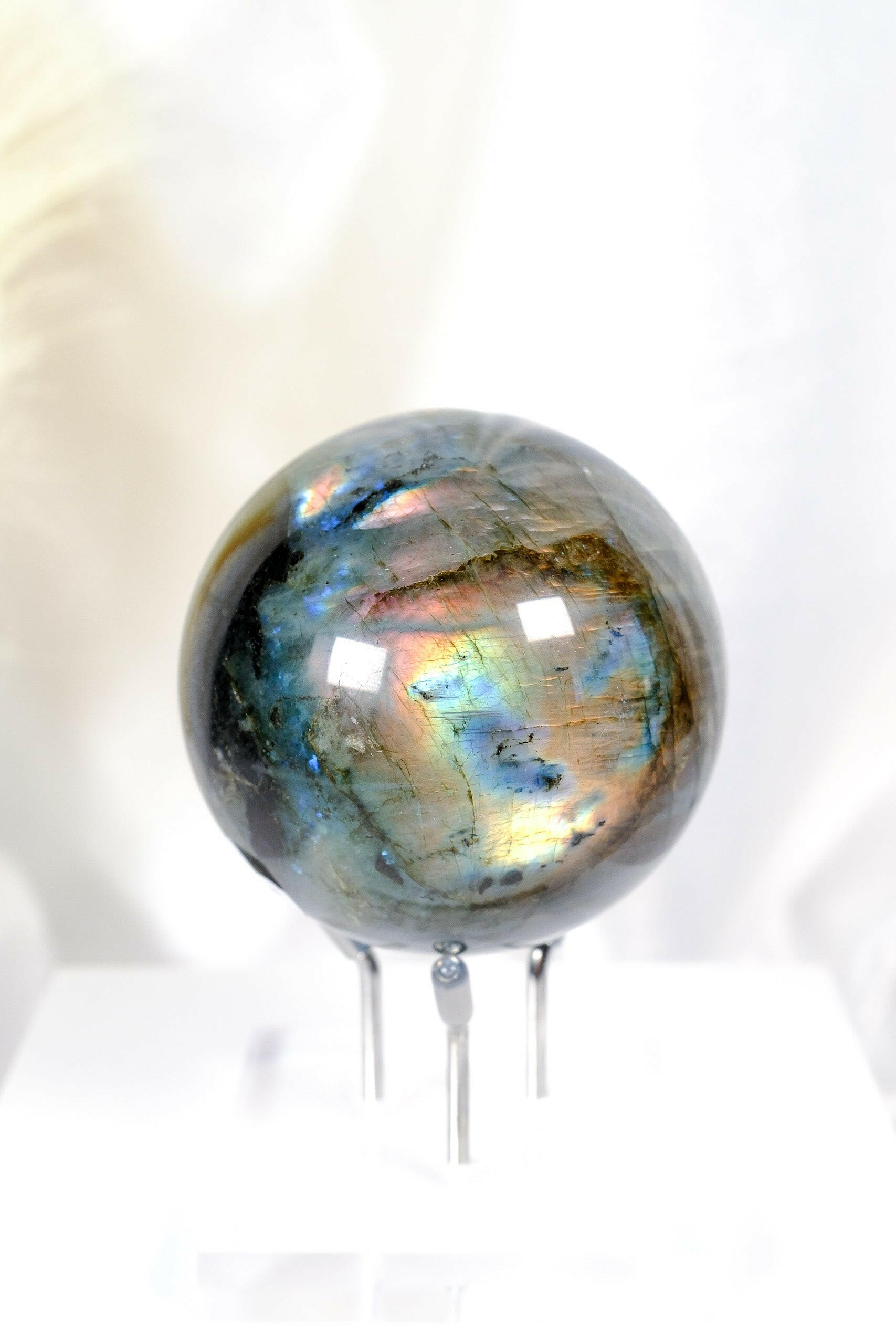 Labradorite Sphere Healing Crystal.