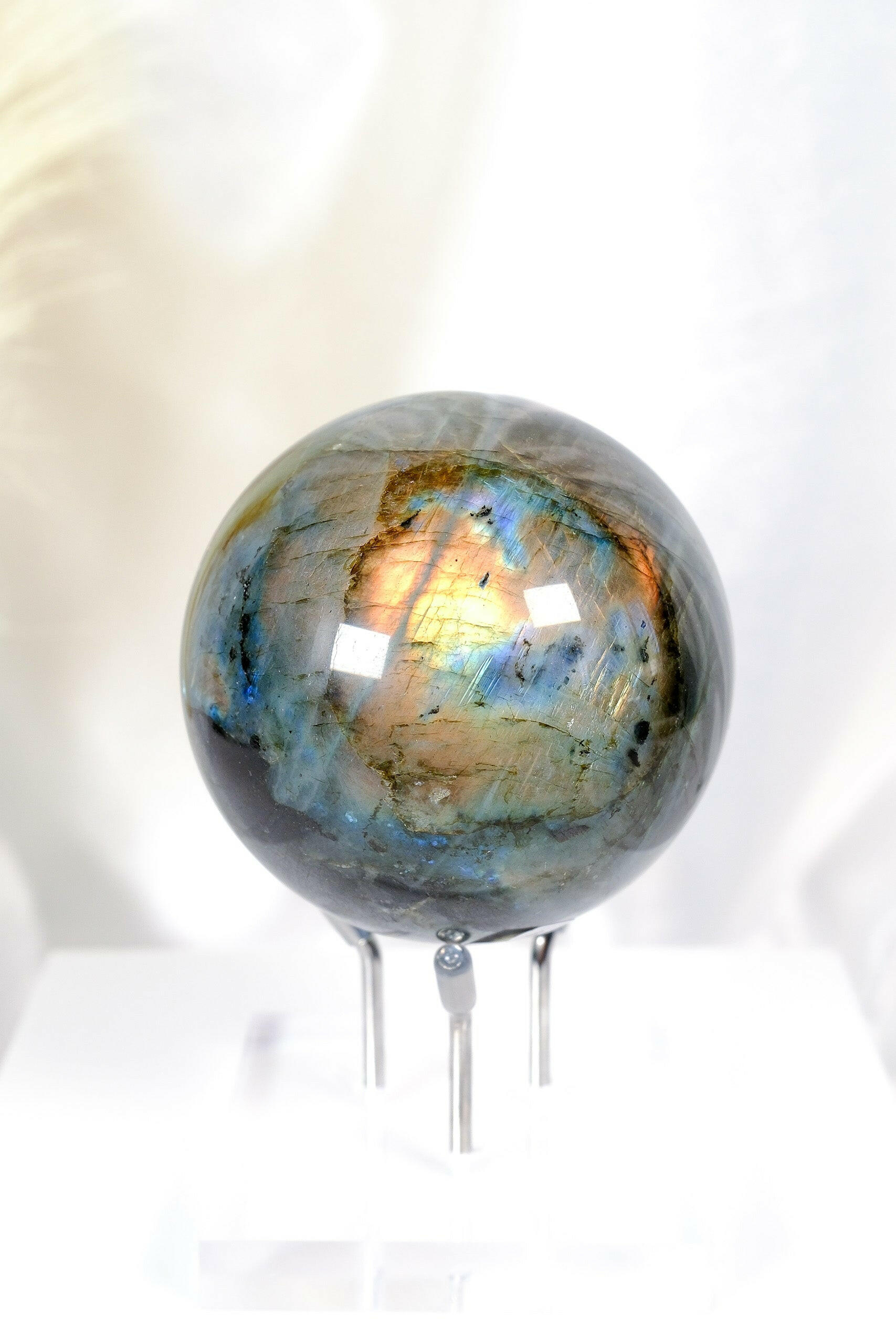Labradorite Sphere Healing Crystal.