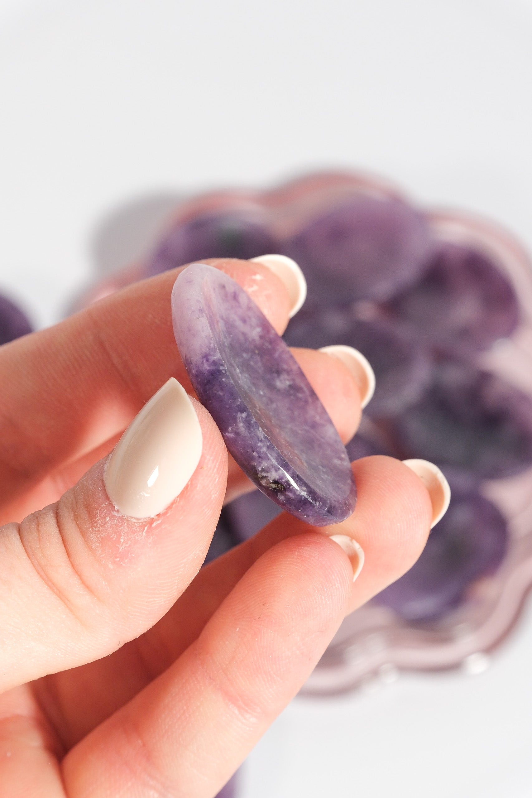Lepidolite Worry Stone