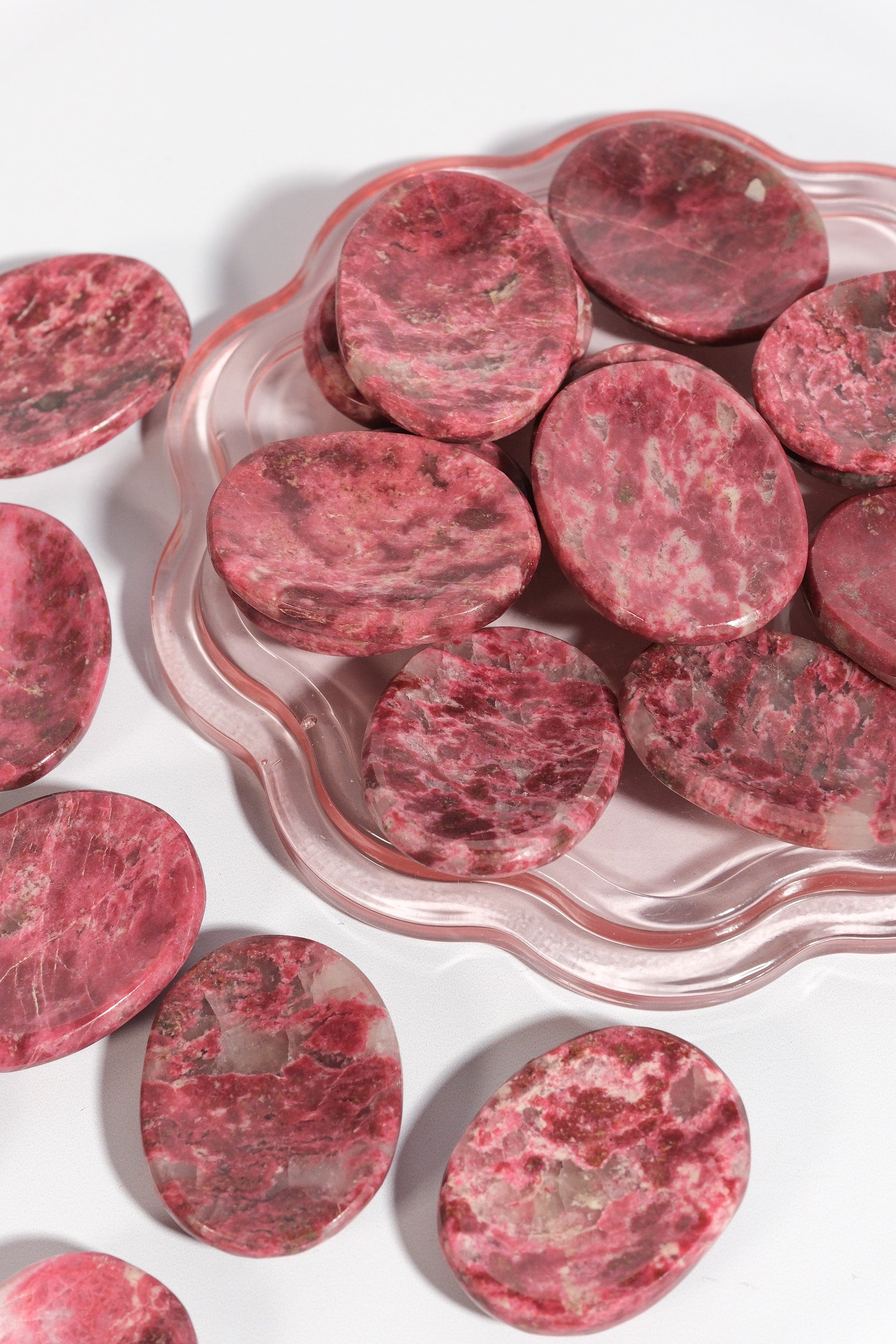 Thulite Worry Stone