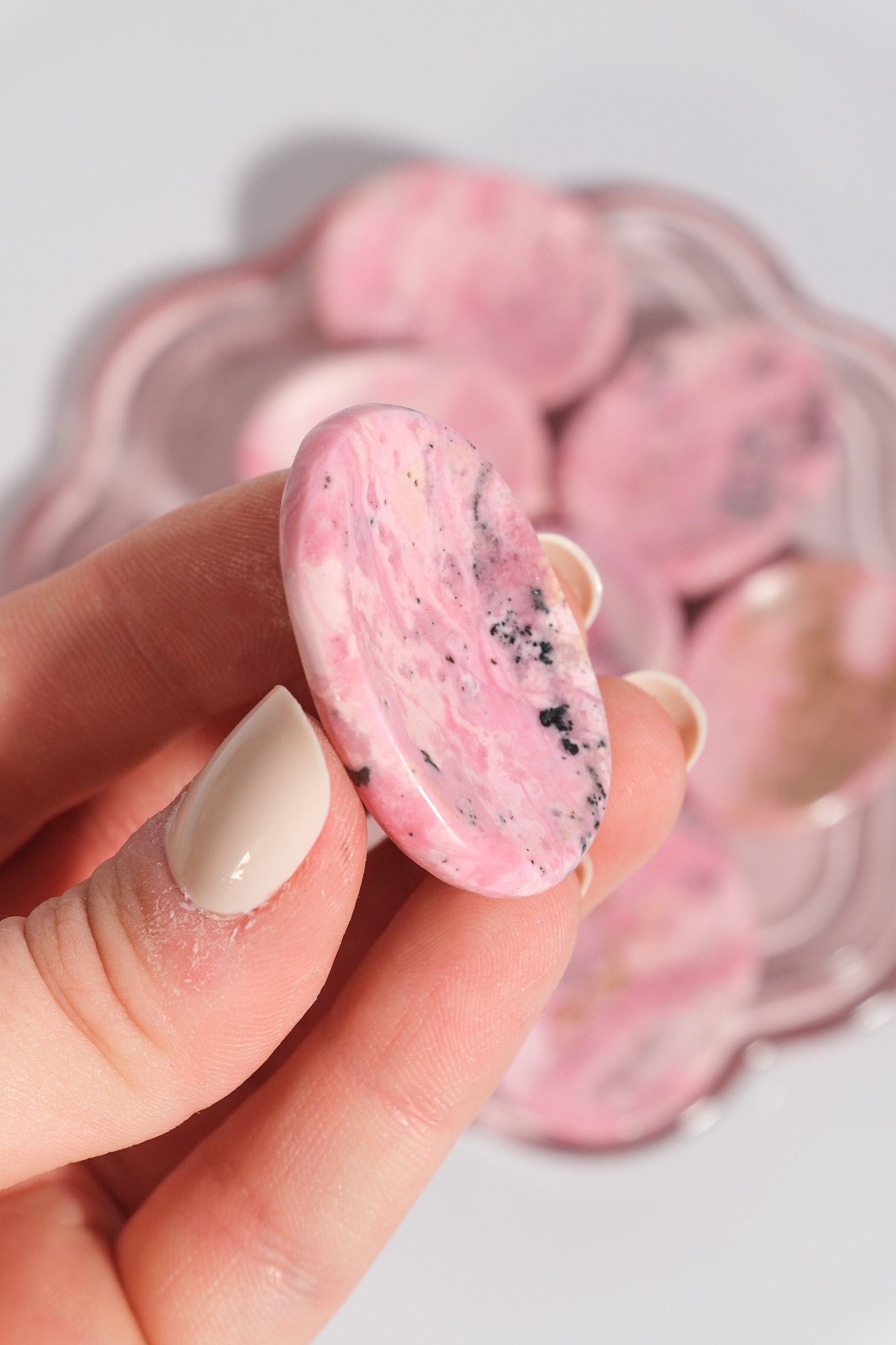 Rhodonite Worry Stone