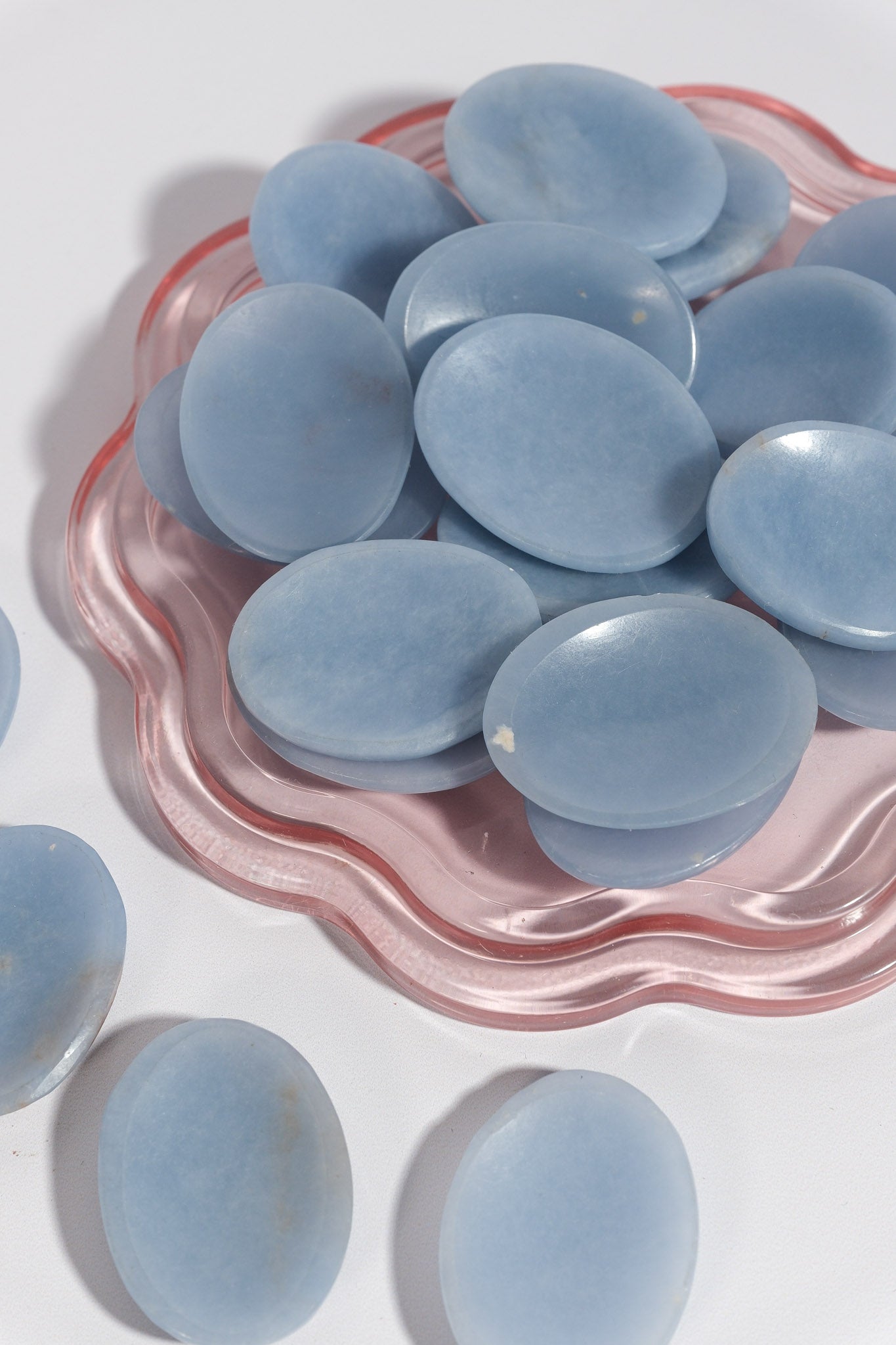 Angelite Worry Stone