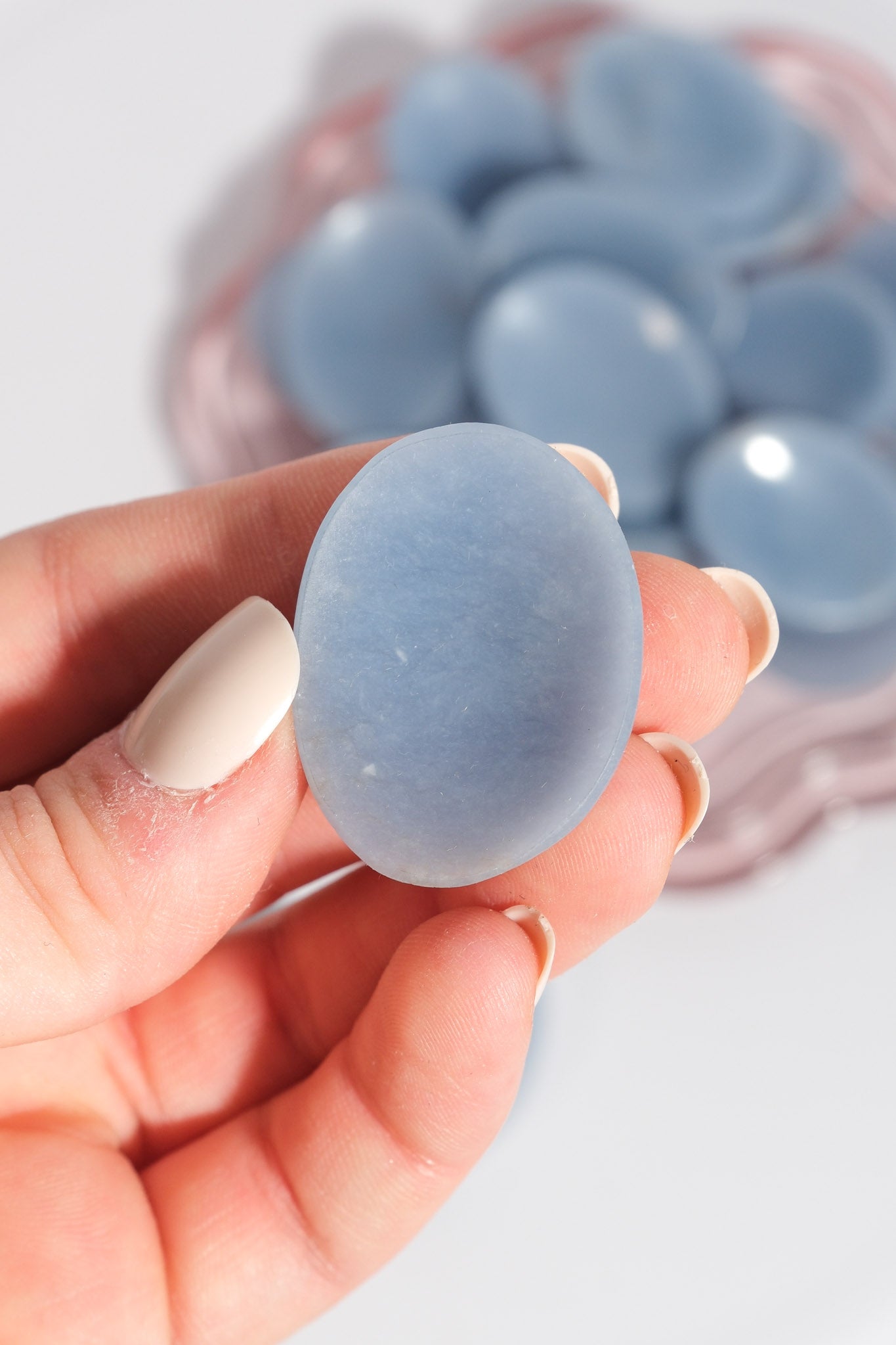 Angelite Worry Stone