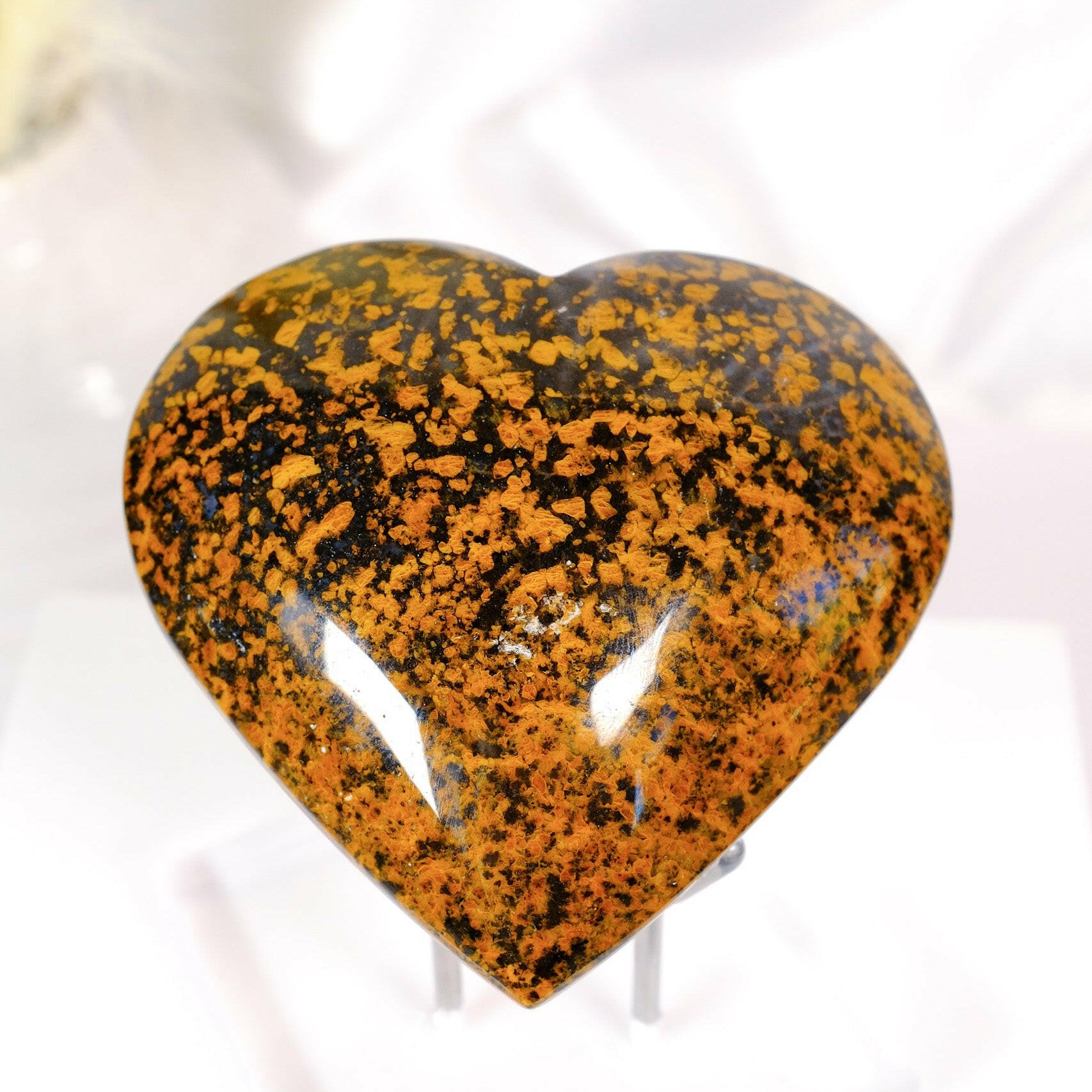 Lions Eye Jasper (Cosmic Quartz) Heart Healing Crystal.