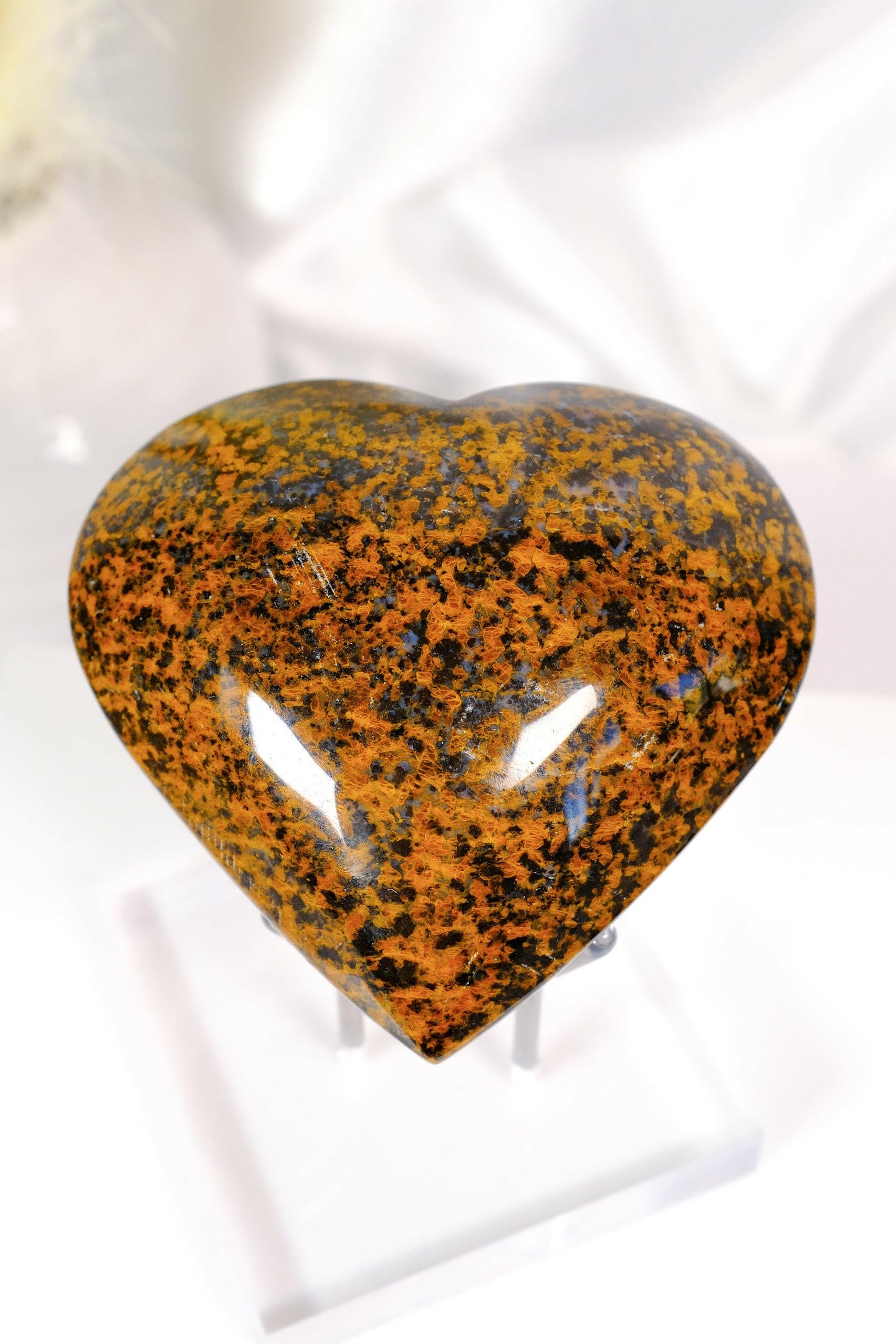 Lions Eye Jasper (Cosmic Quartz) Heart Healing Crystal.