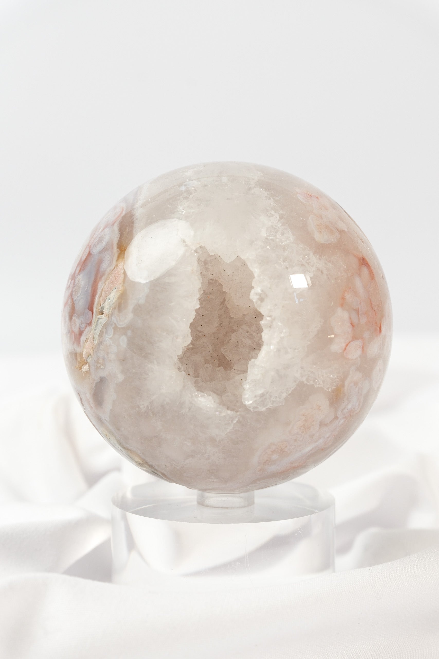 Flower Agate Sphere