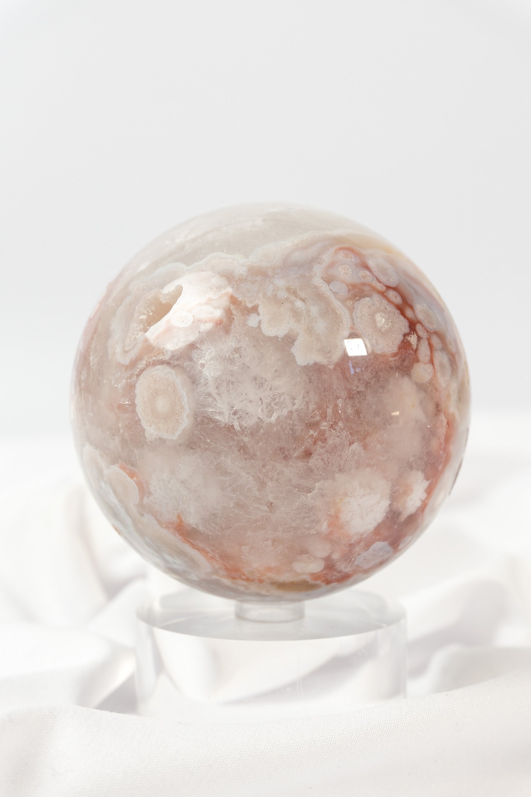 Flower Agate Sphere