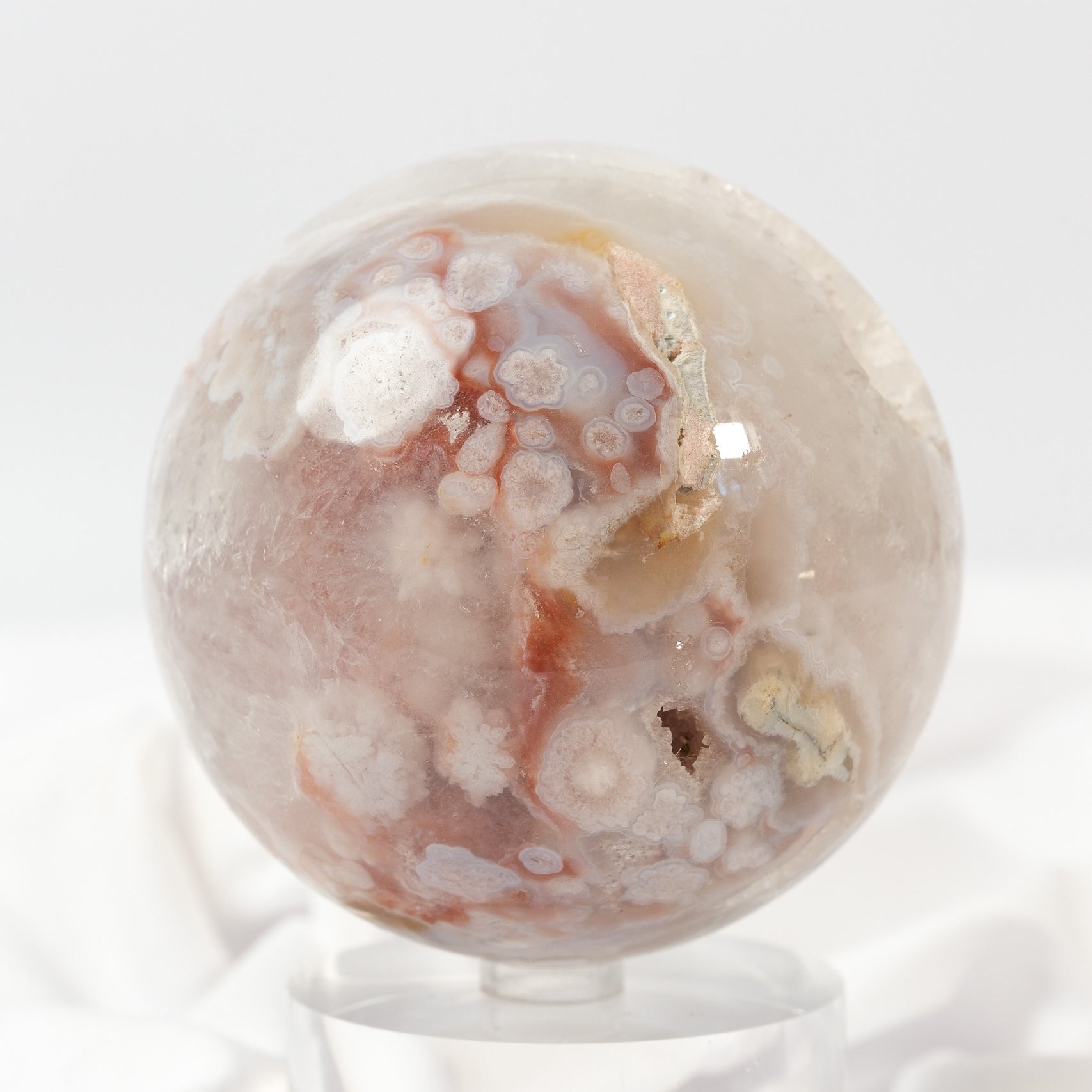 Flower Agate Sphere