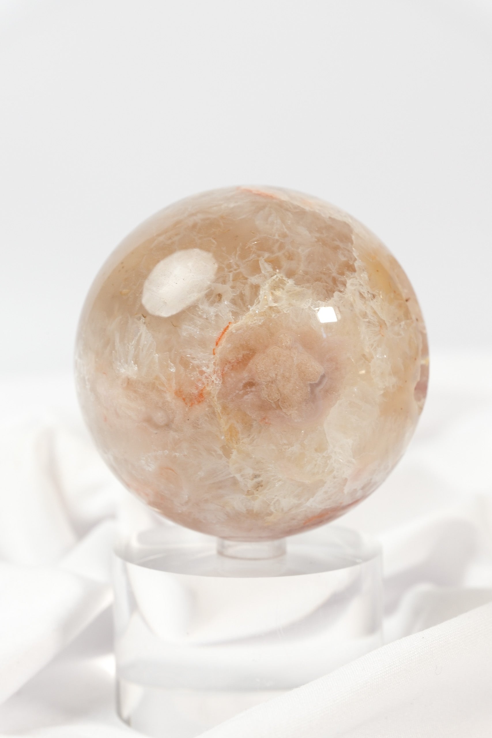 Flower Agate Sphere