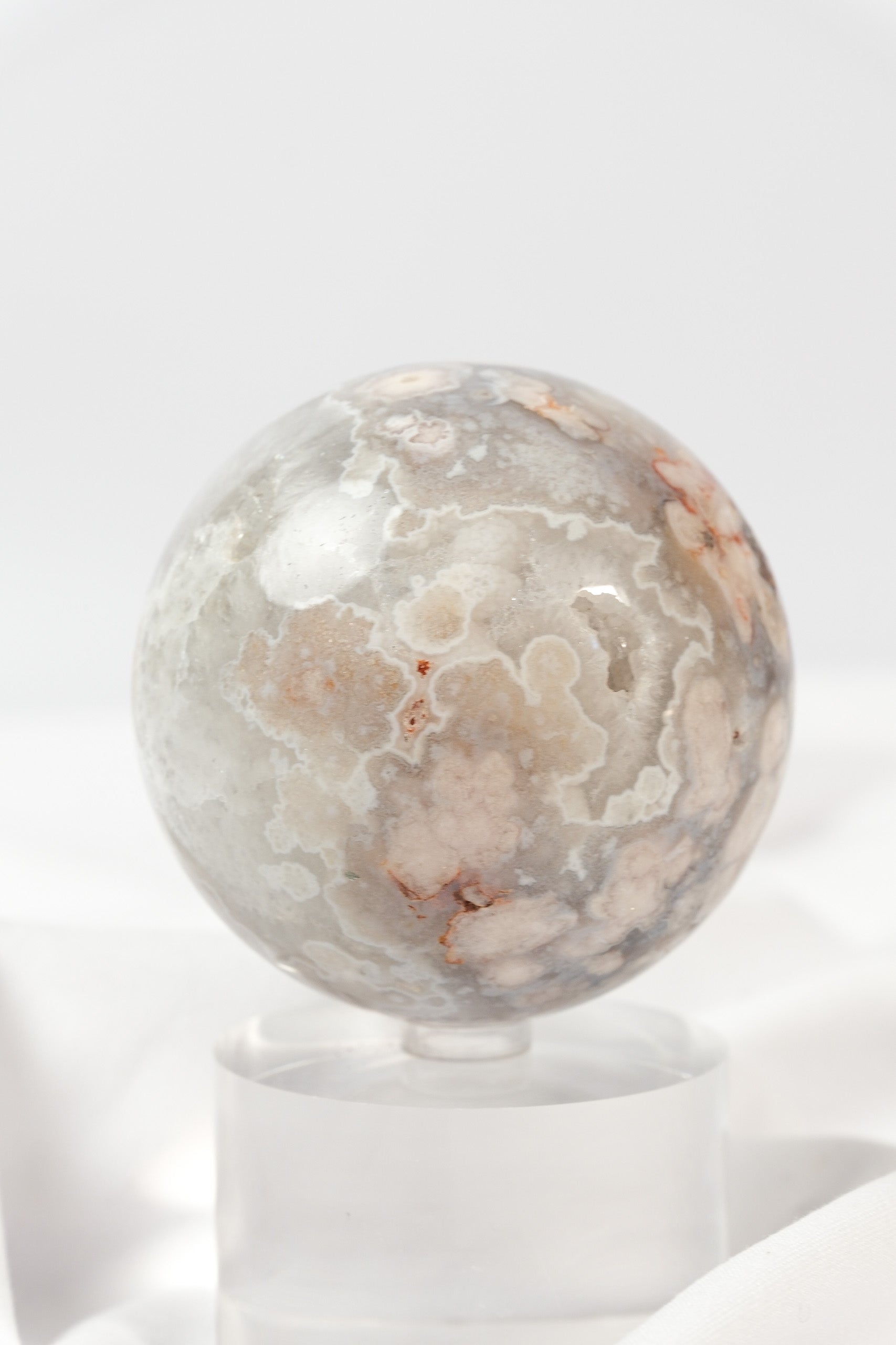 Flower Agate Sphere