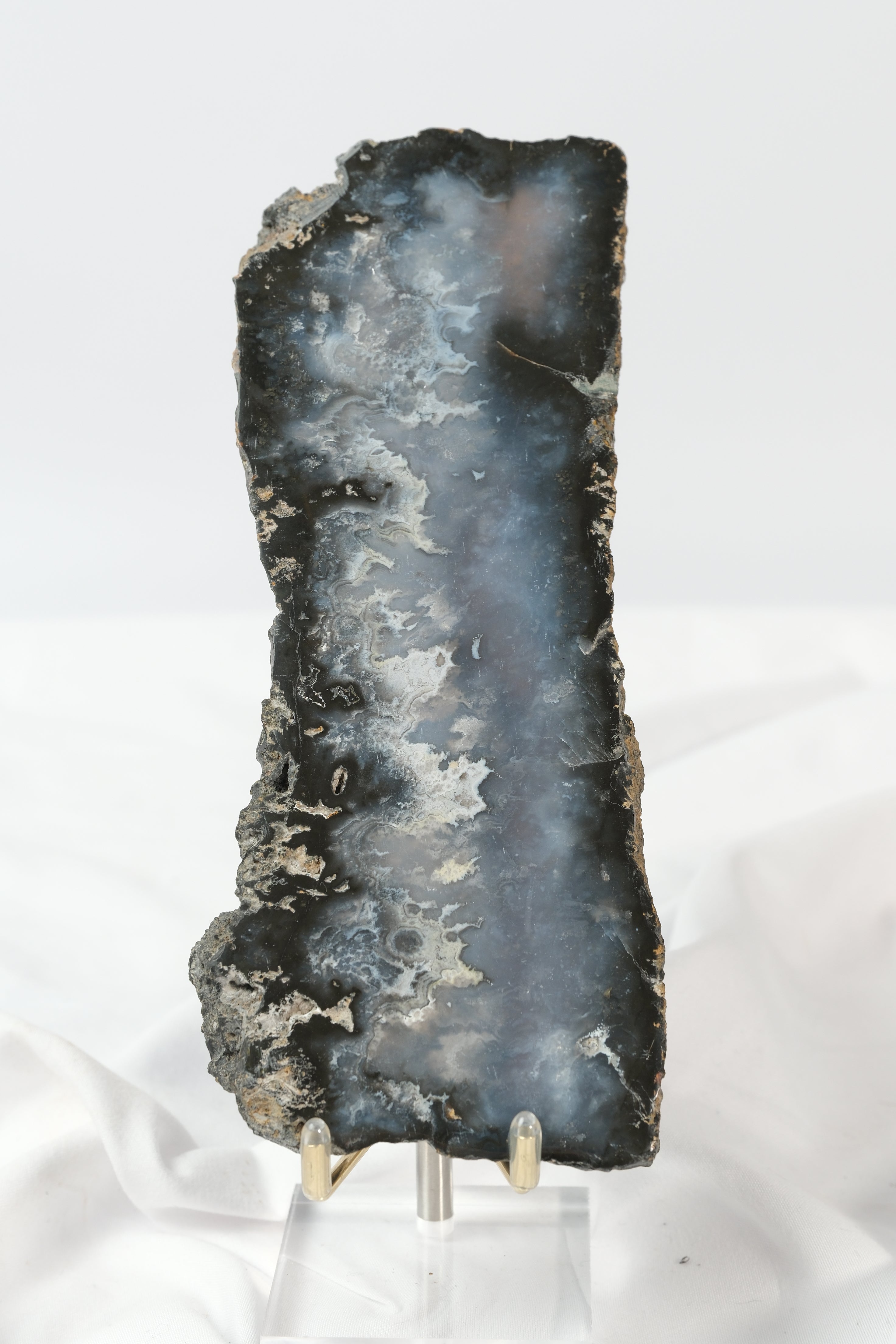 Blue Plume Agate Slab