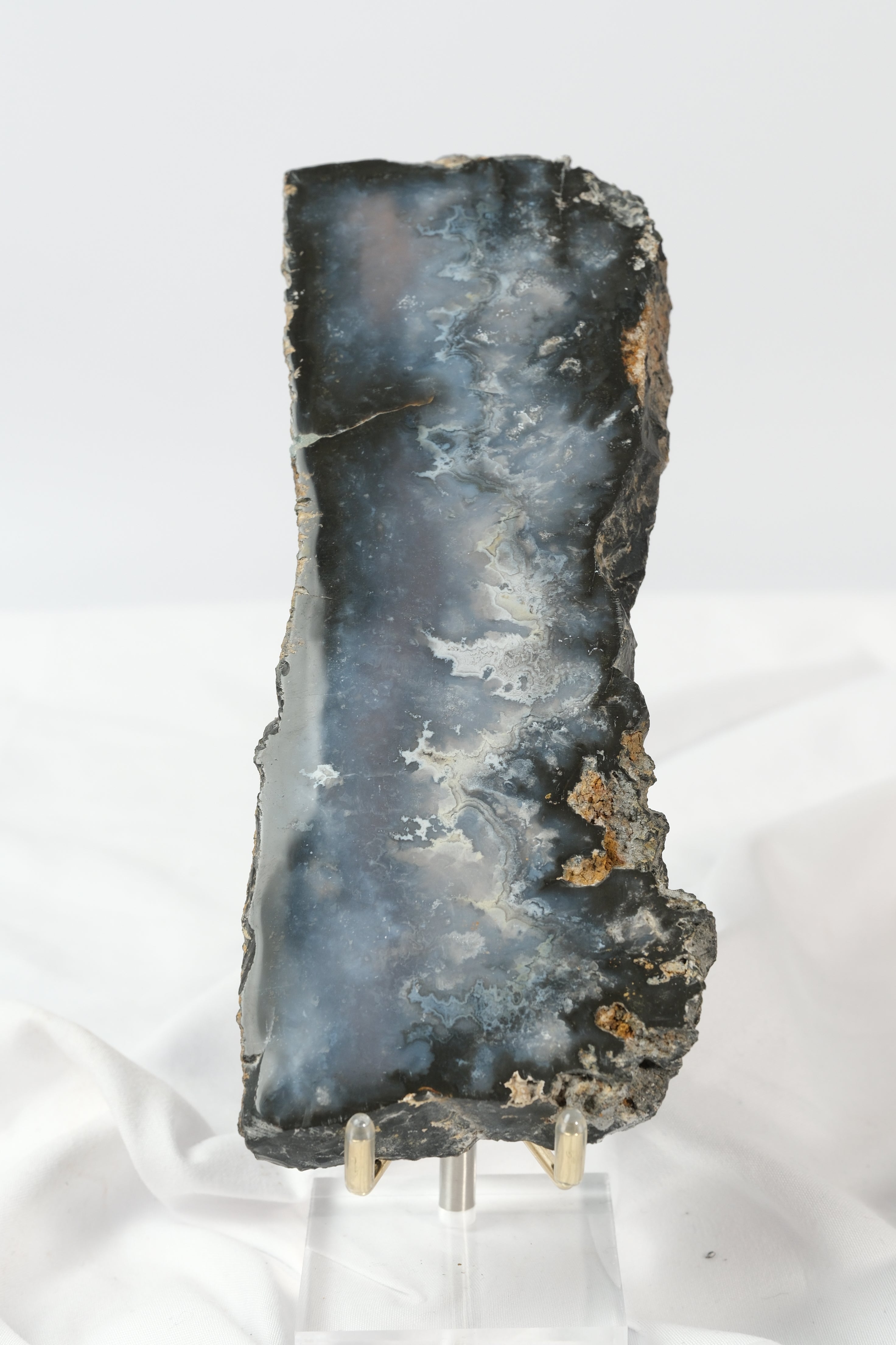 Blue Plume Agate Slab