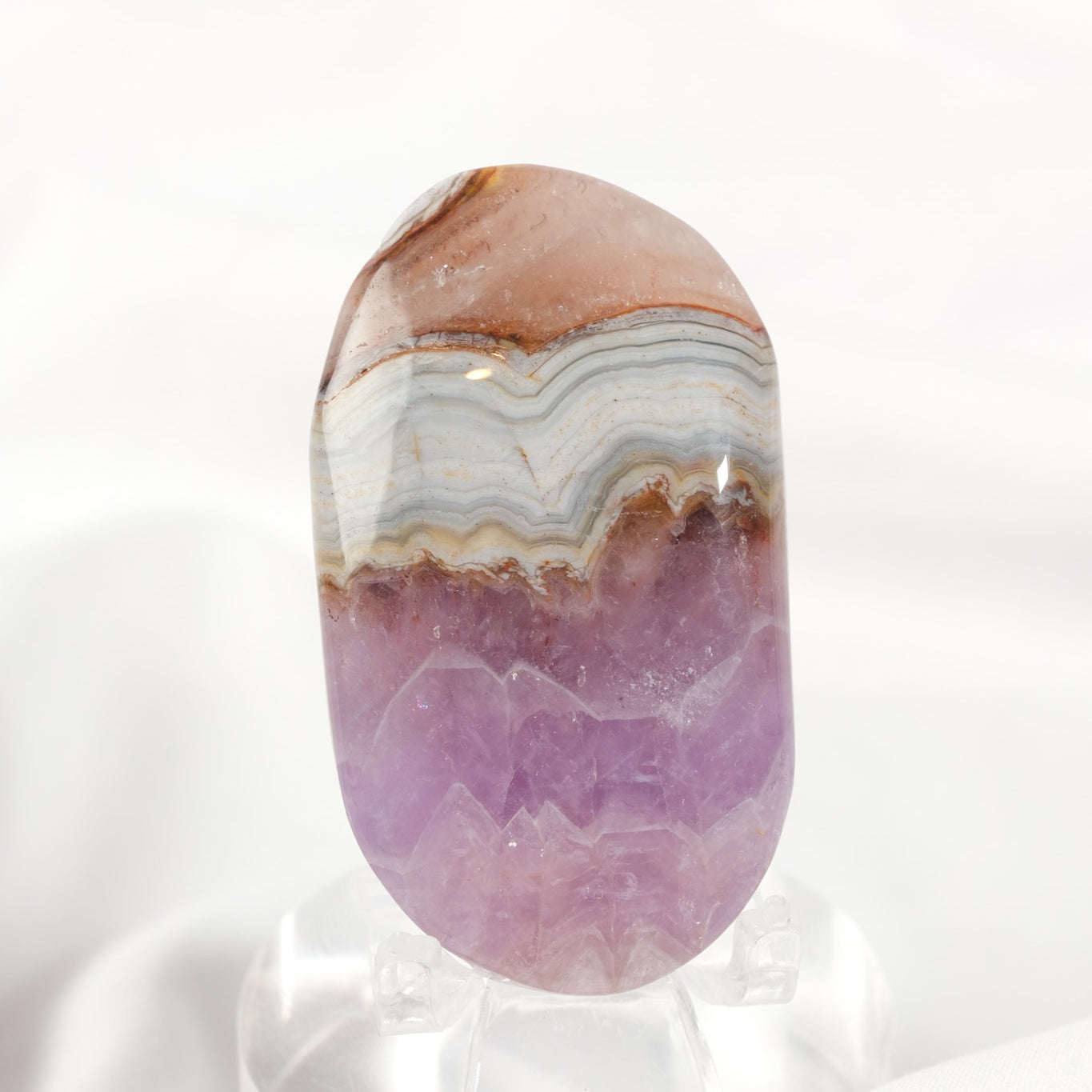 Amethyst Lace Agate Palmstone