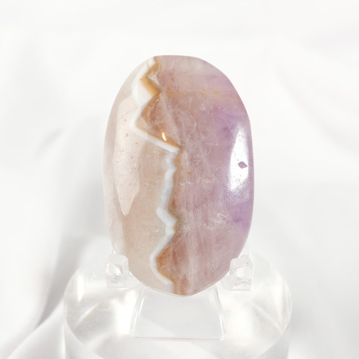 Amethyst Lace Agate Palmstone