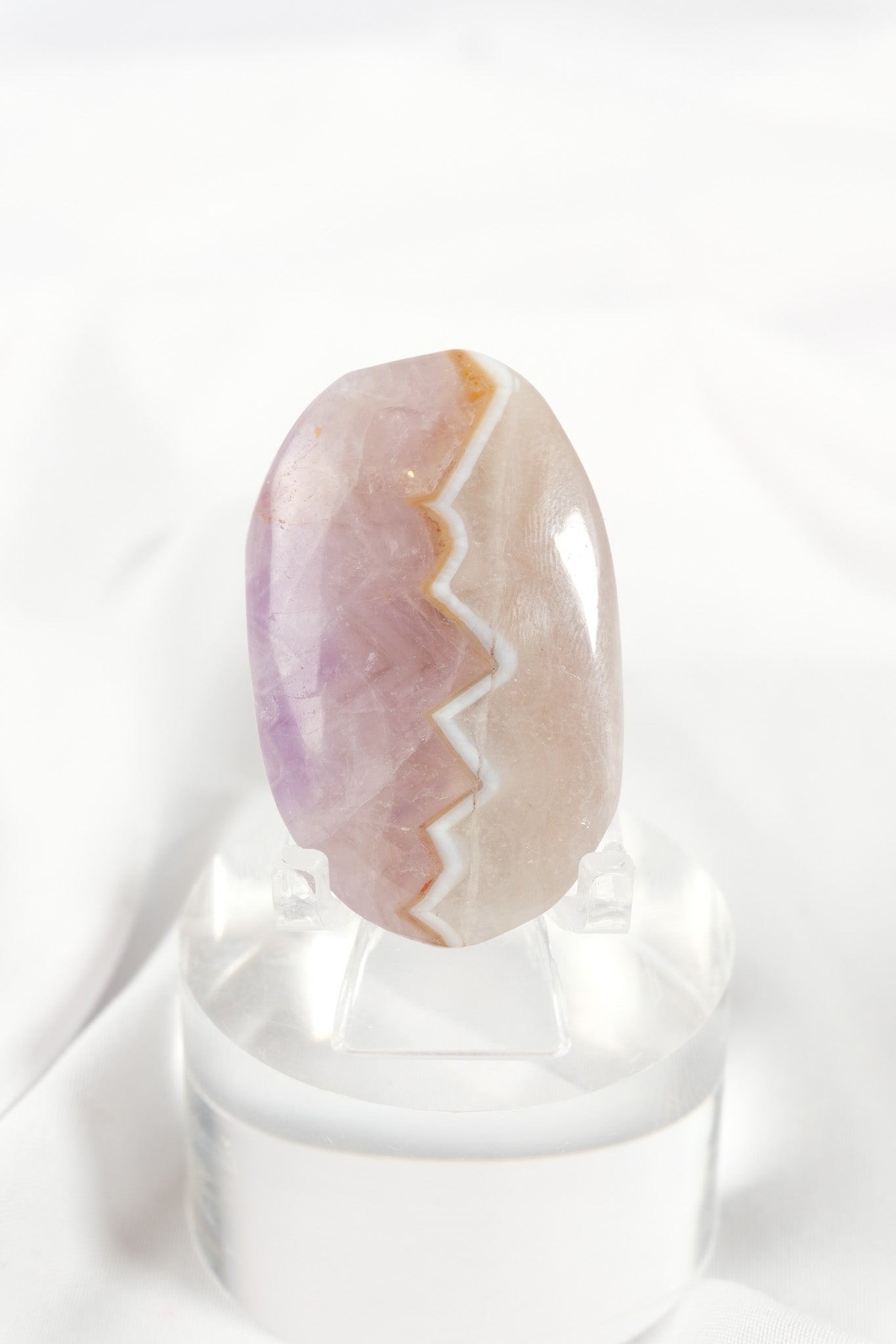 Amethyst Lace Agate Palmstone