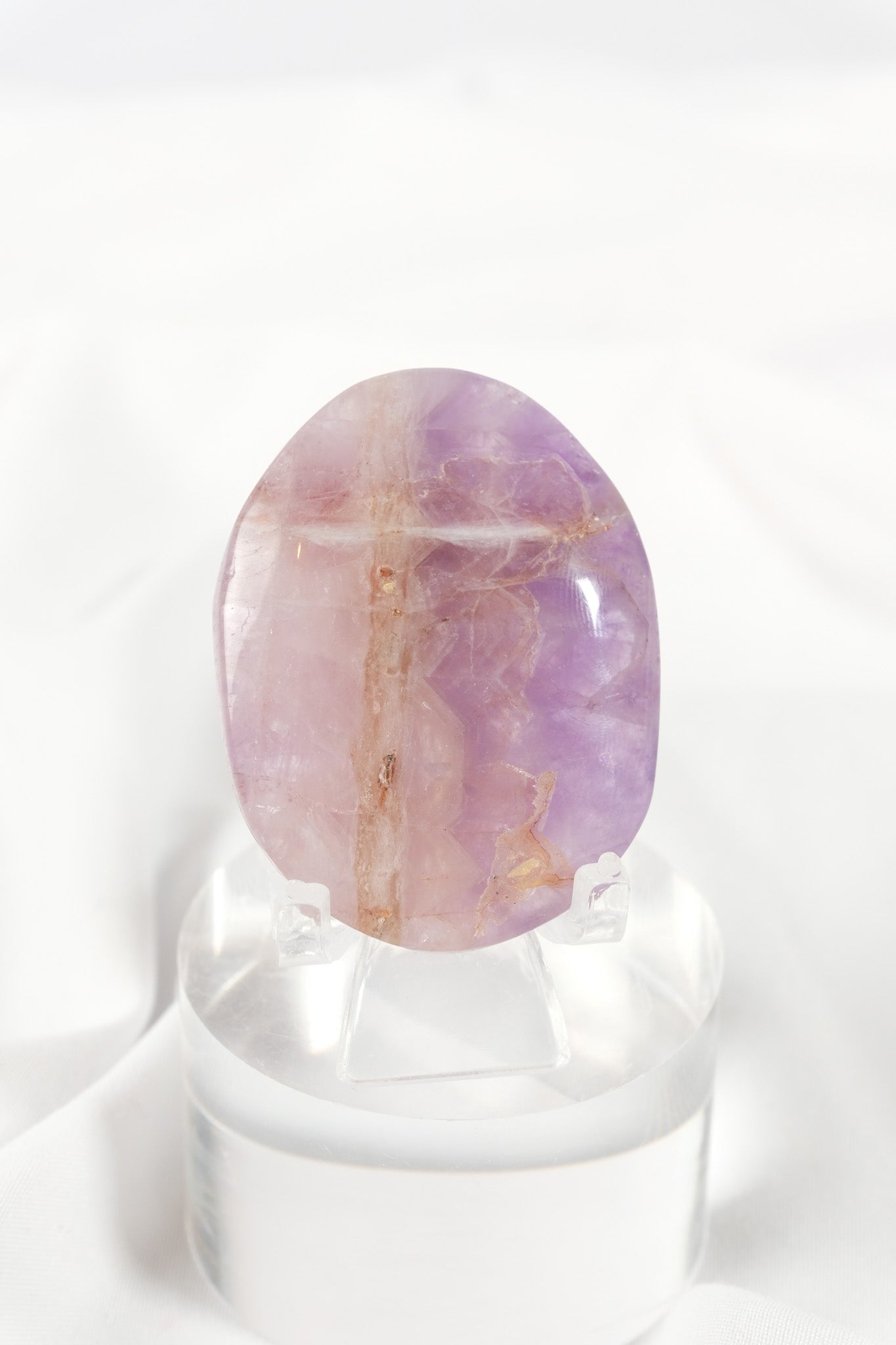 Amethyst Lace Agate Palmstone