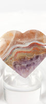 Amethyst Lace Agate Heart