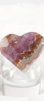 Amethyst Lace Agate Heart