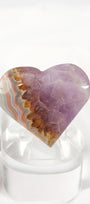 Amethyst Lace Agate Heart