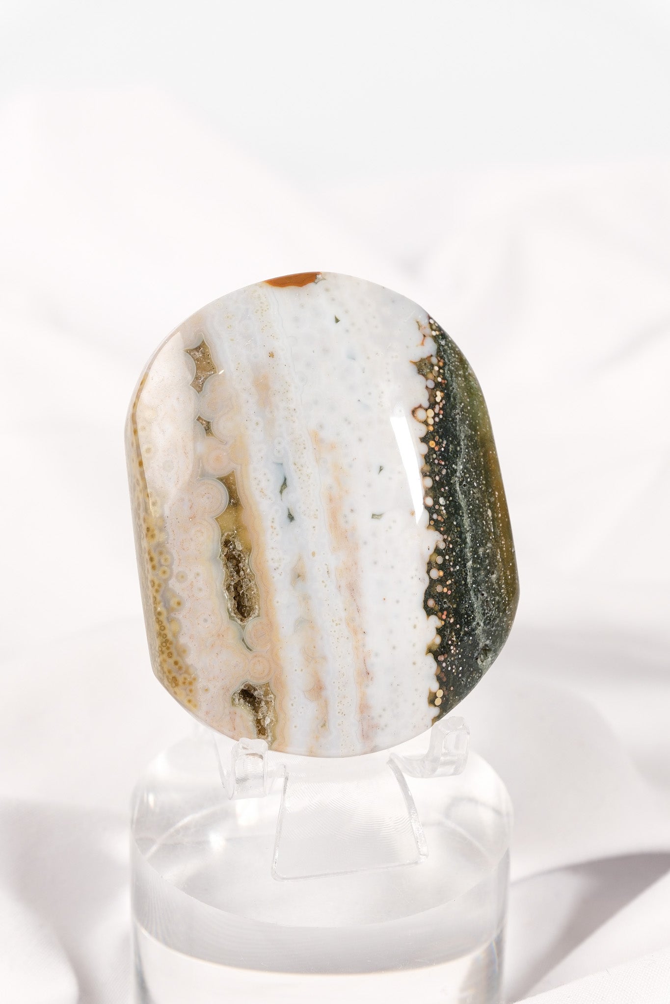 Orbicular Sea Jasper Palmstone